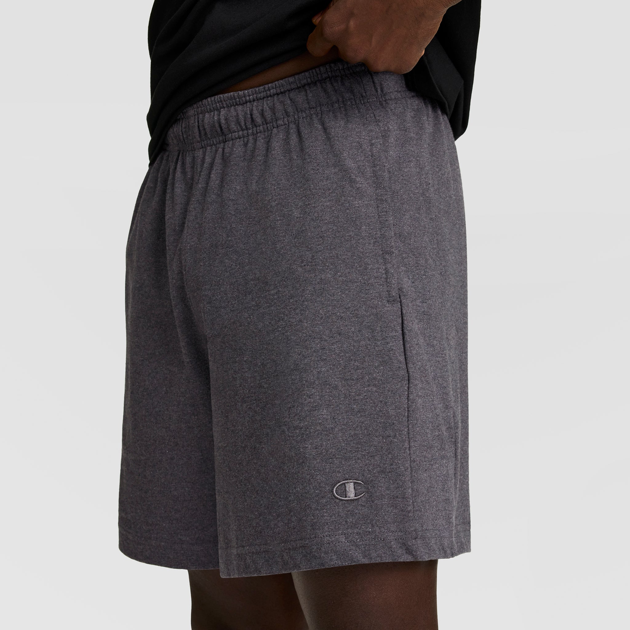 Champion 7" Jersey Short short homme Granite Heather gris