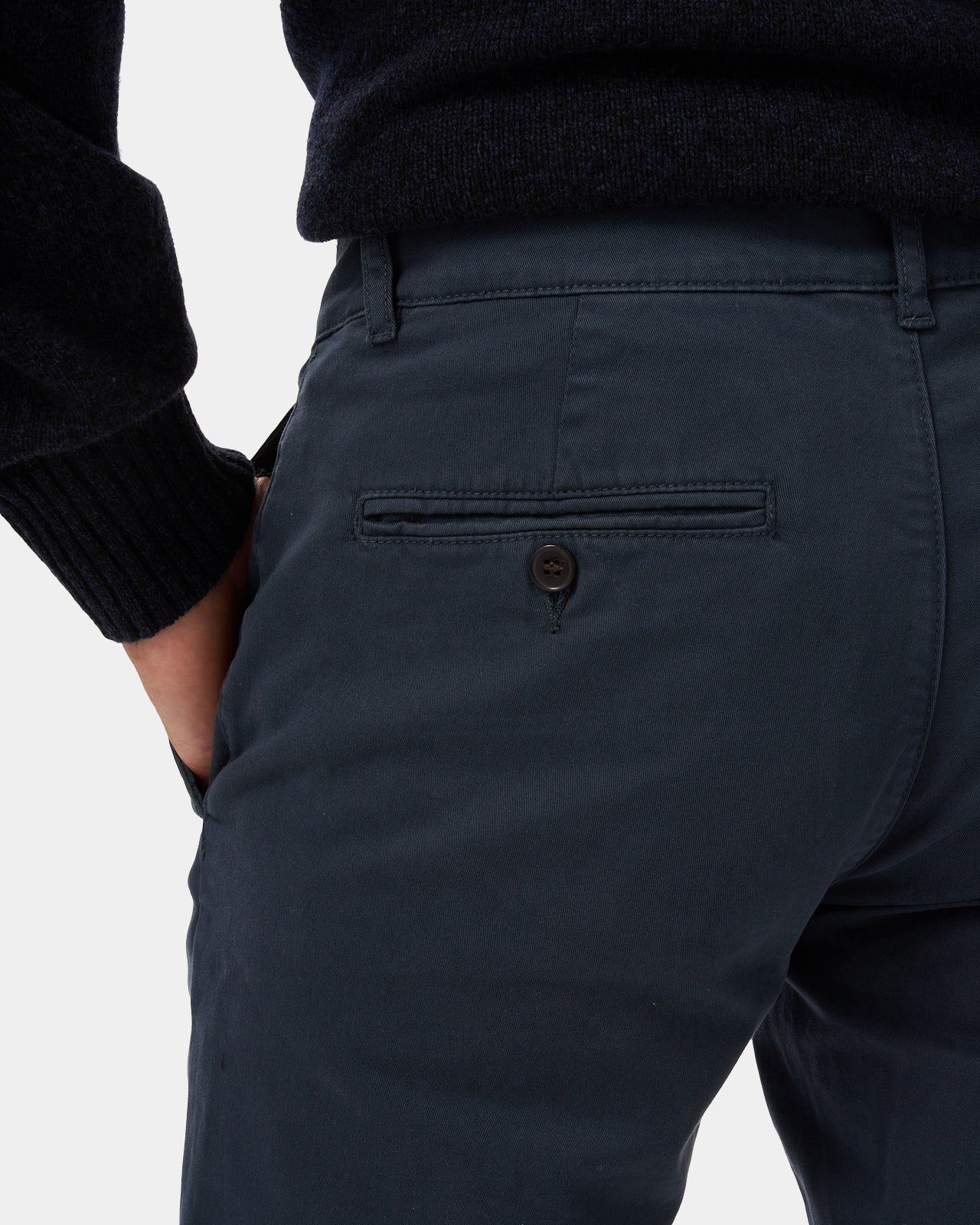 LAFAURIE ALBERT Bleu Petrole chino homme twill coton ajusté