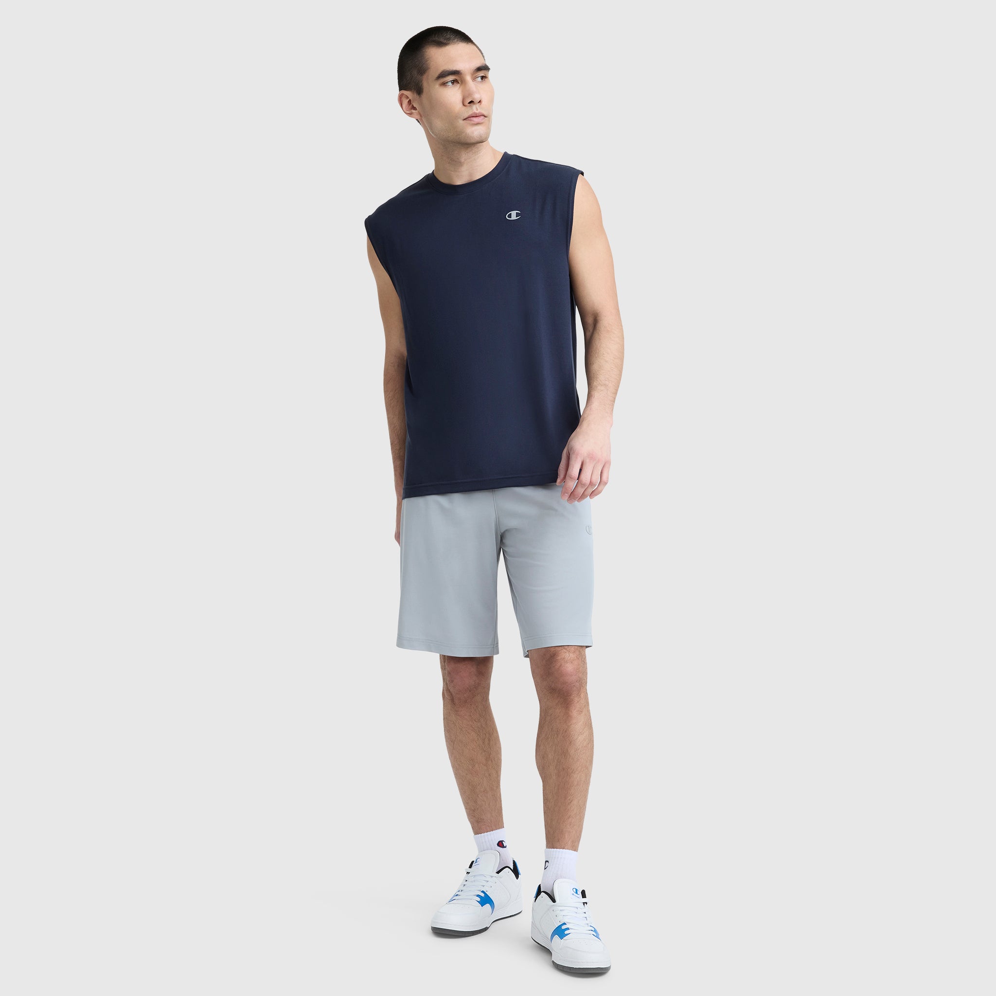 Champion Muscle Tee Script T-Shirt Marine