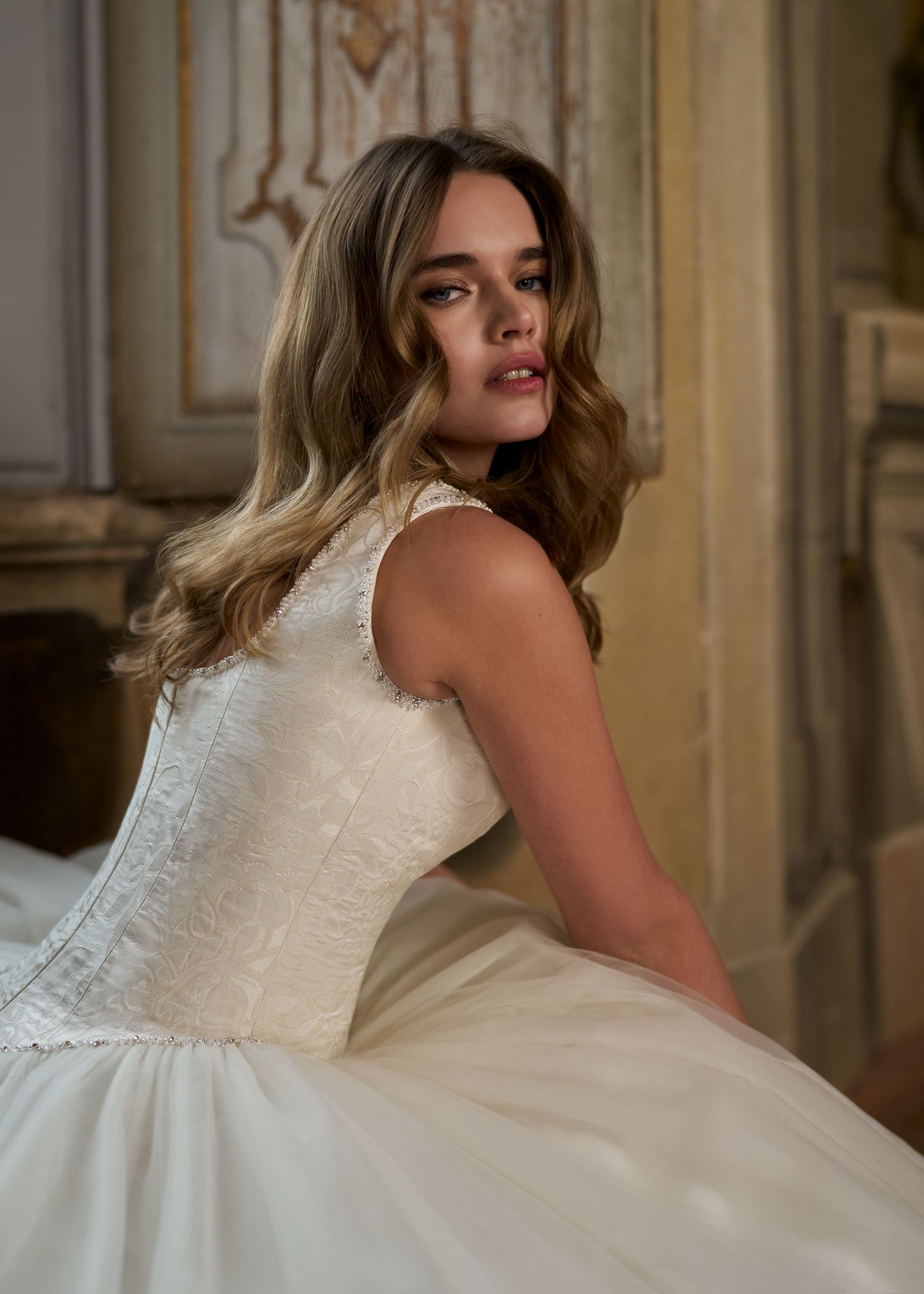 Hervé Paris Novel Nessa robe de mariée coupe longue