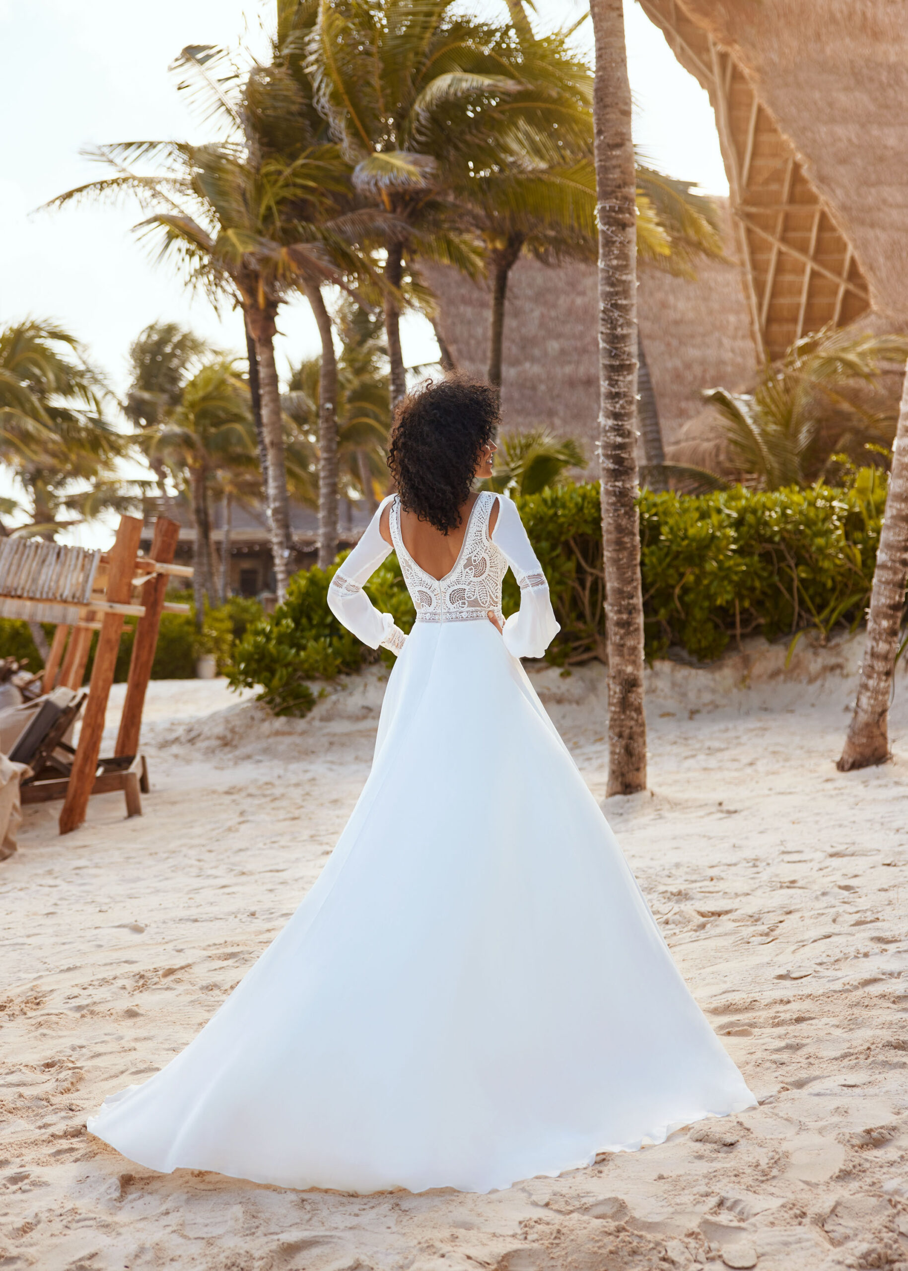 Hervé Paris Mystical Blondelle Robe de Mariée Blanche