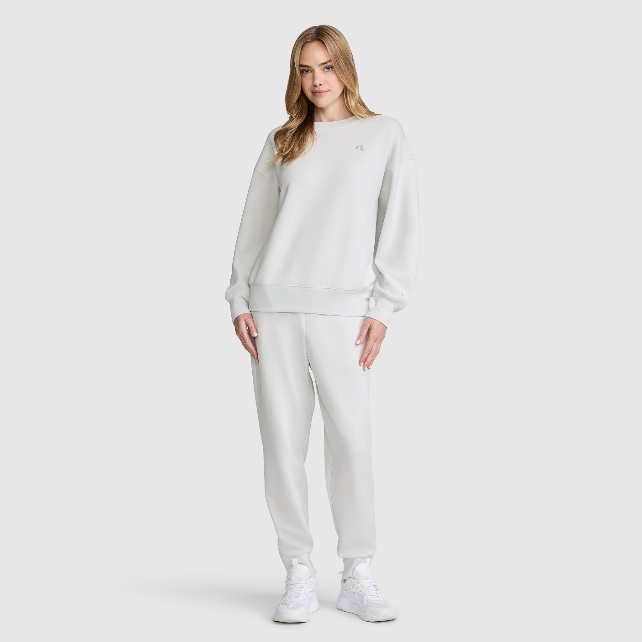 Champion Crewneck Pullover sweat femme bleu dawn blue