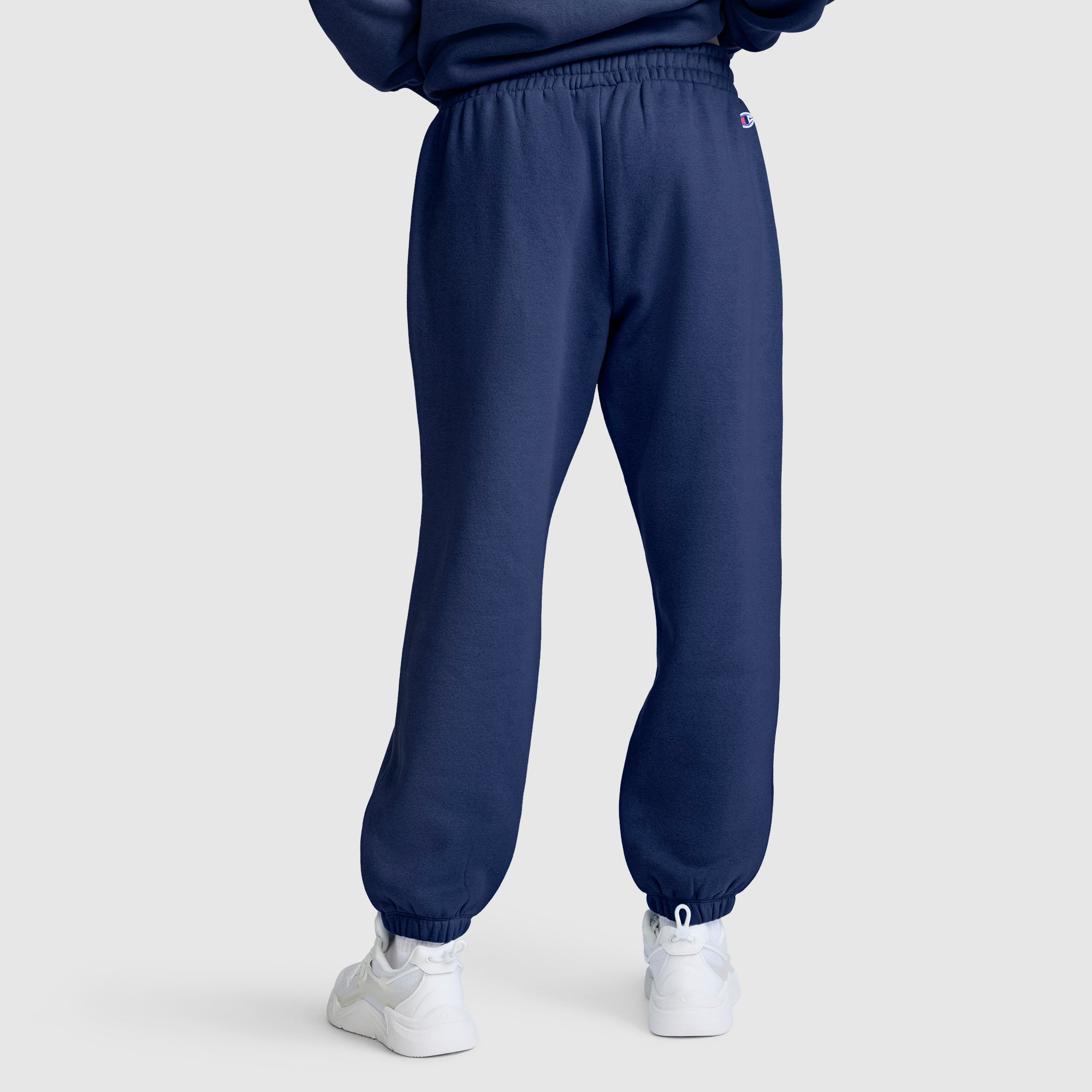 Champion Powerblend Oversized Sweatpants C Logo jogging bleu molleton