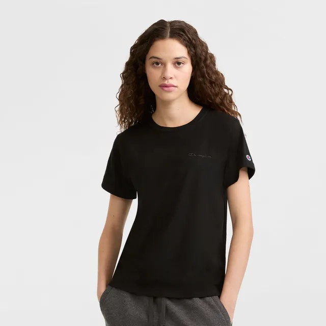 Champion Classic Script T-shirt noir coton col rond