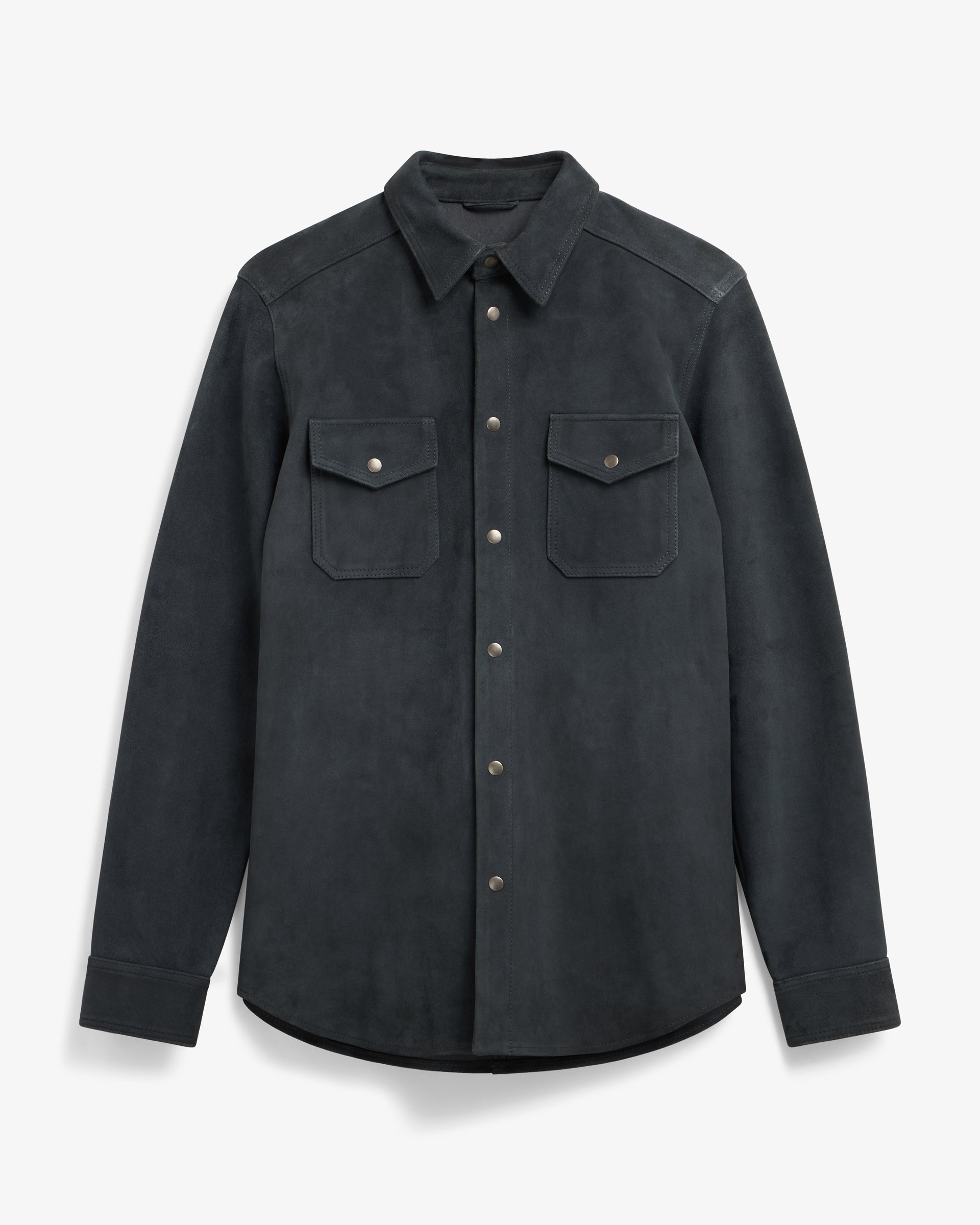 Lafaurie Hilario Bleu Orage veste cuir agneau homme