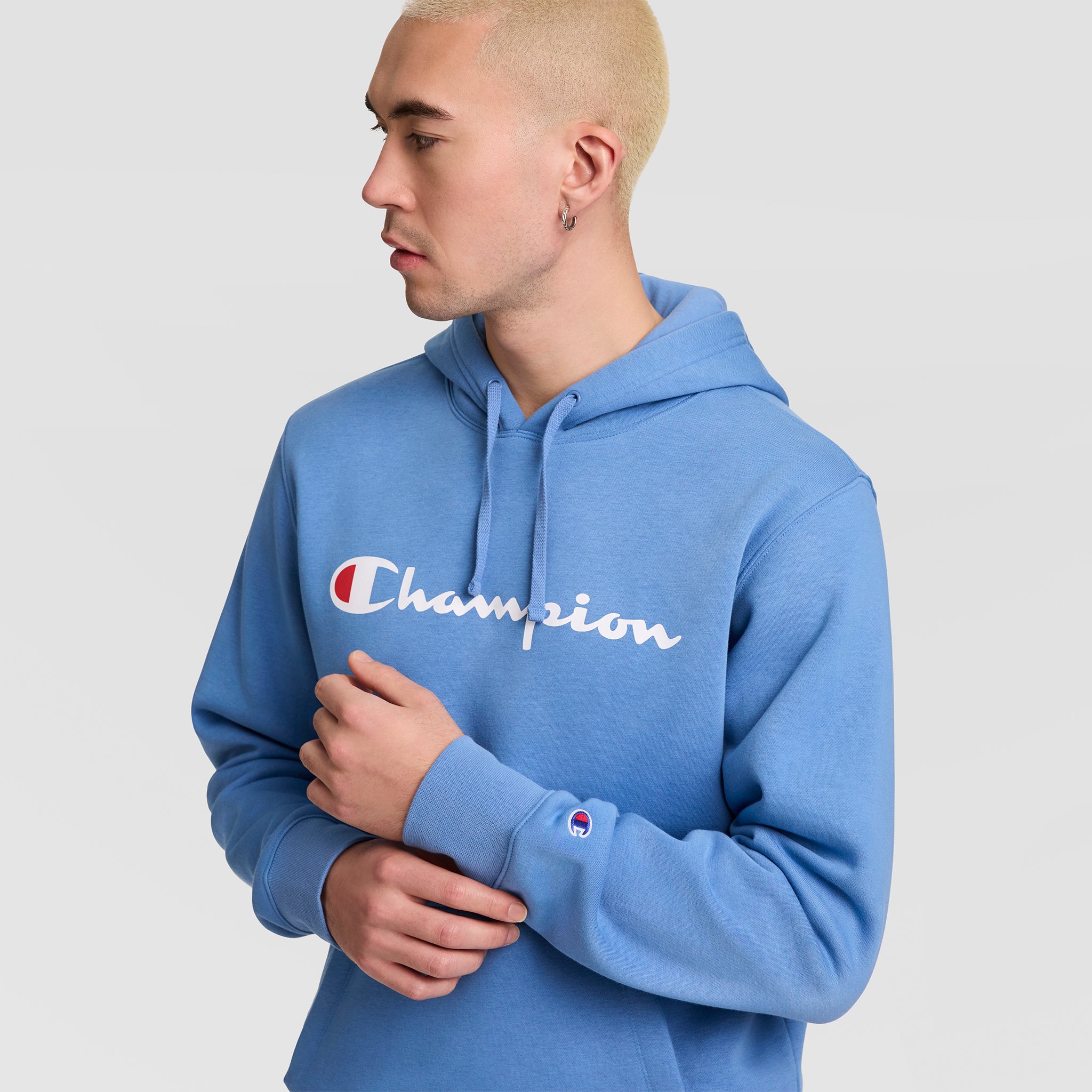 Champion Powerblend Hoodie Full Script Logo sweat à capuche Riviera