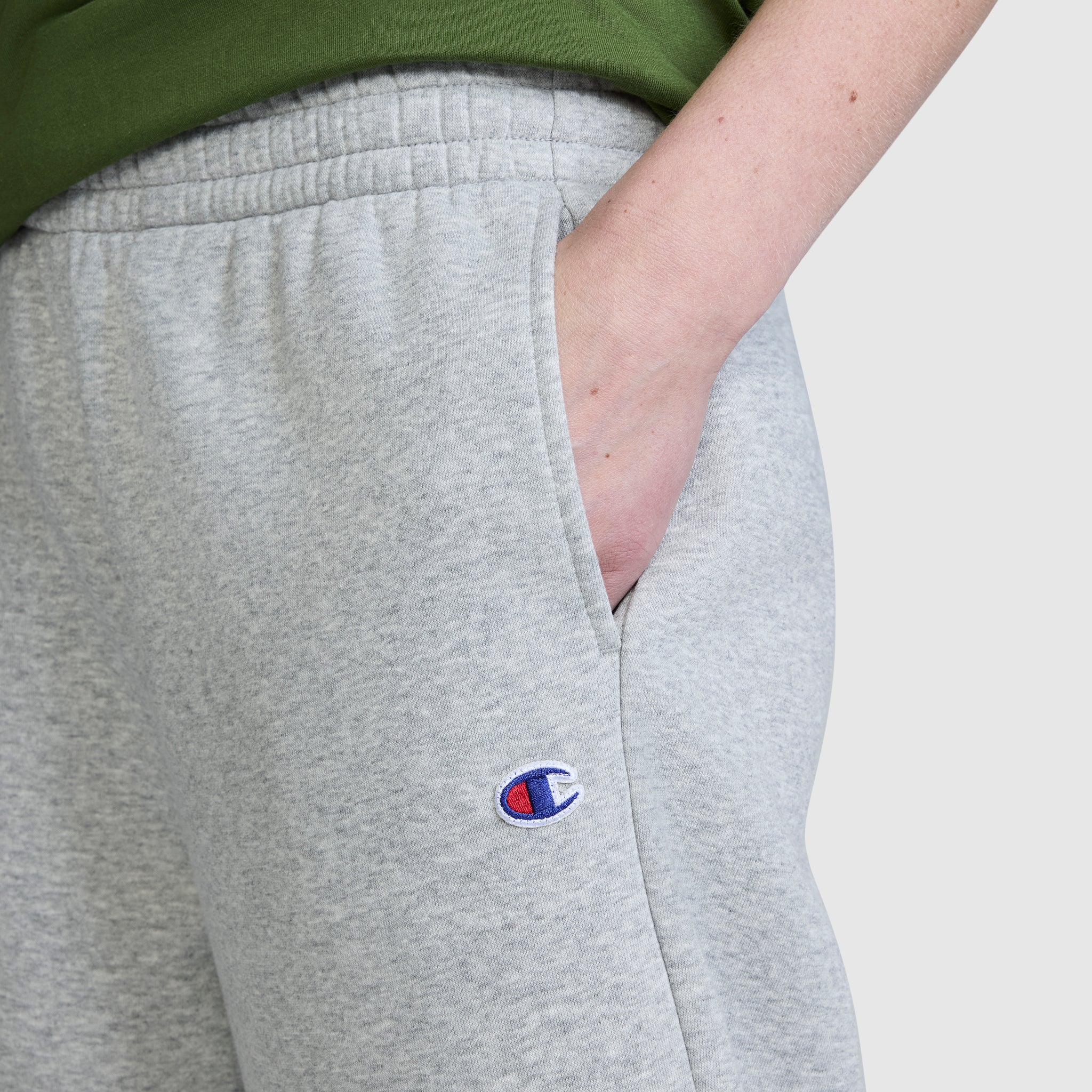 Champion Pants Barrel Leg Fleece Pant pantalon gris molleton