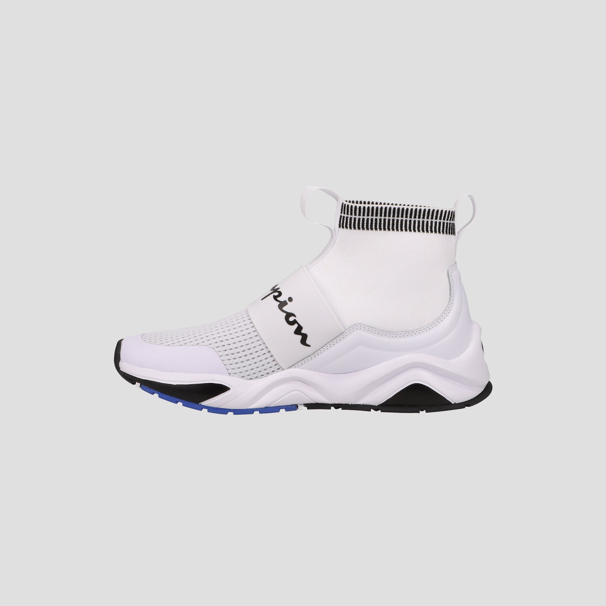 Champion Rally Pro Basket montante Homme Blanc knit EVA