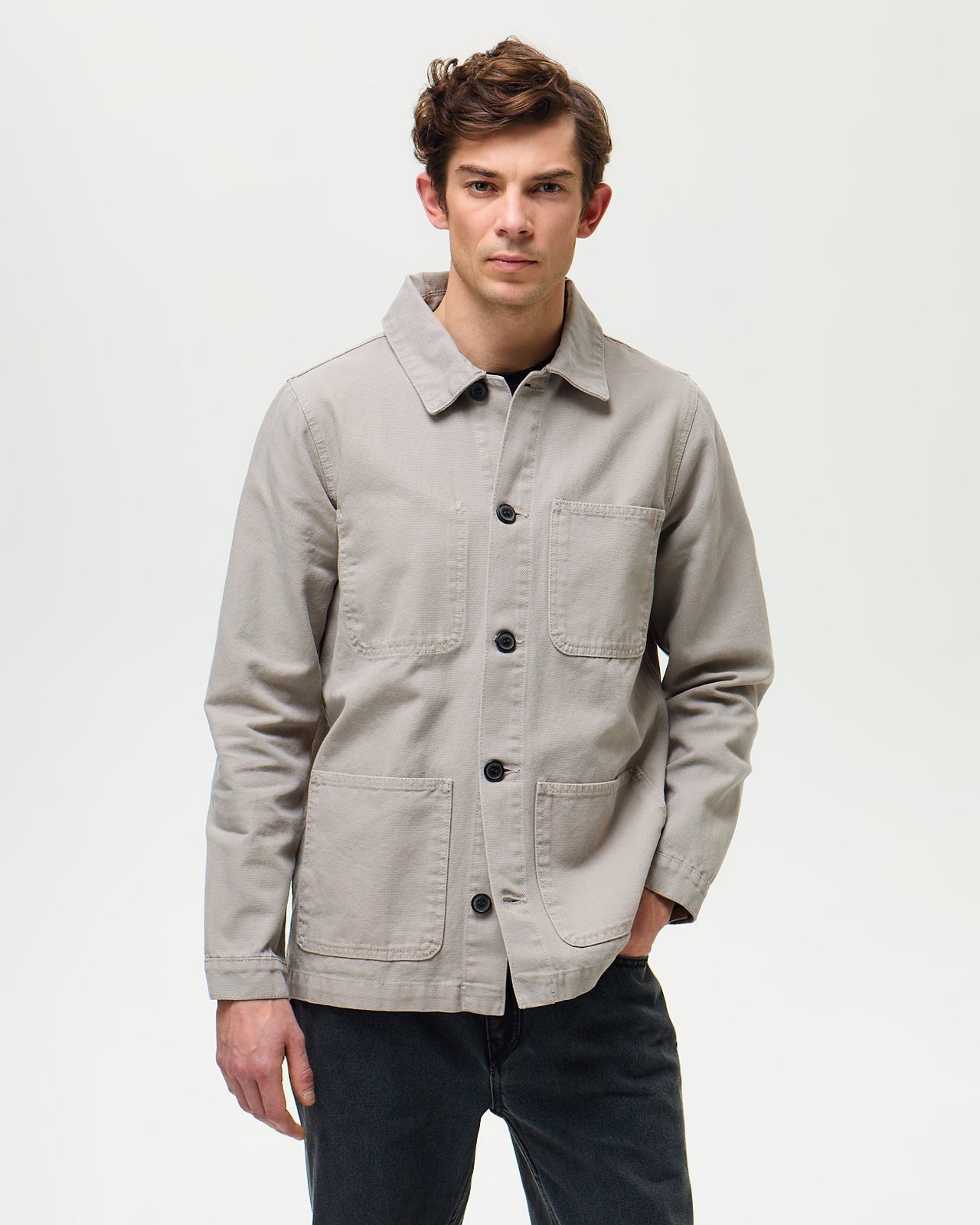 Lafaurie Braque Argile veste de peintre coton coupe droite