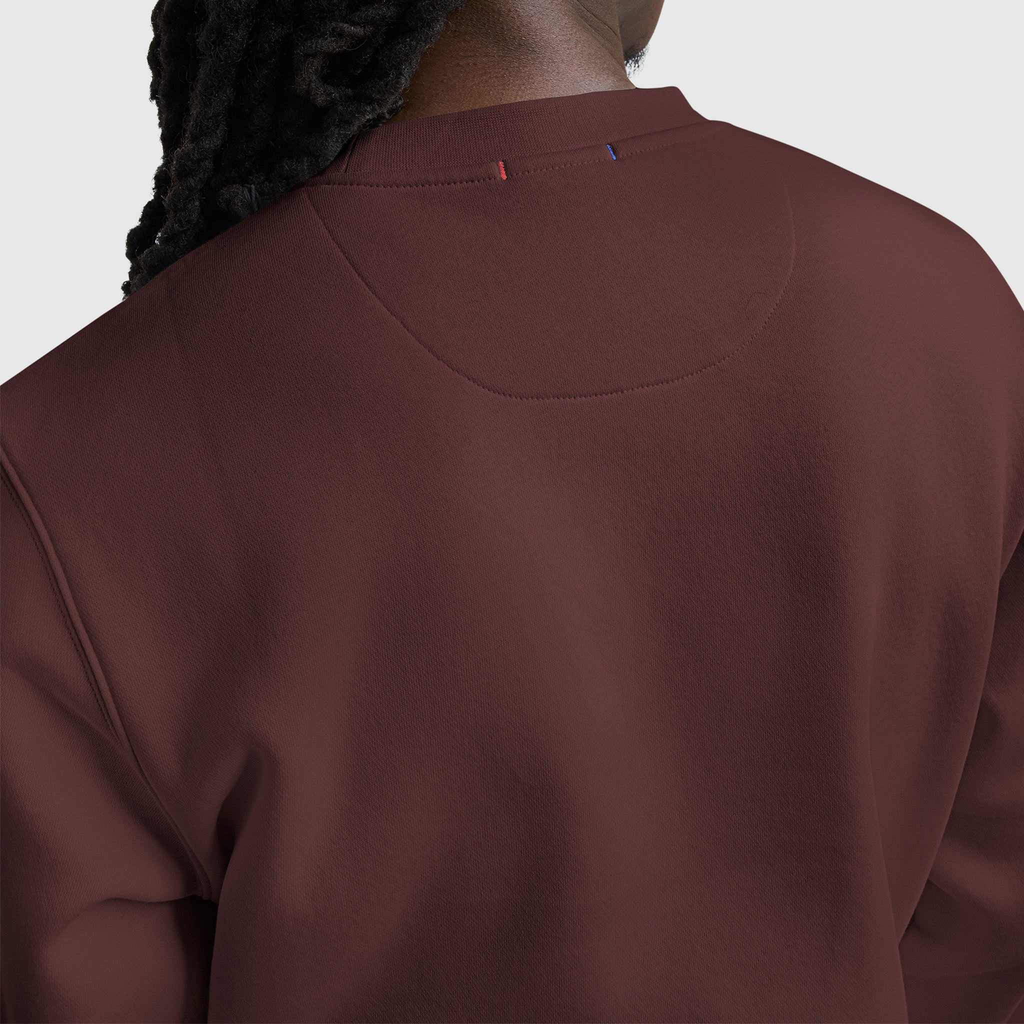 Champion Powerblend Crewneck sweat marron logo tonal