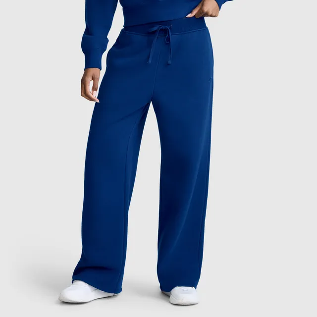 Champion Wide Leg Fleece pantalon jogging bleu marine molleton