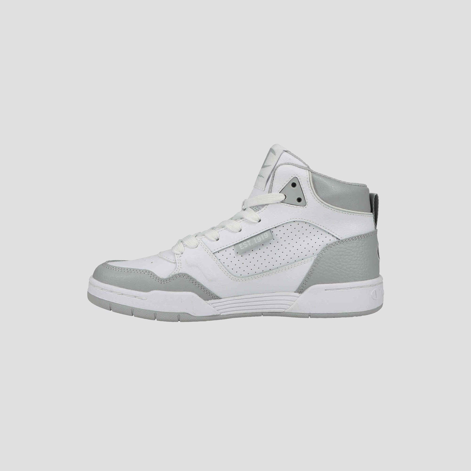 Champion Men's 5-on-5 High baskets blanc gris montantes