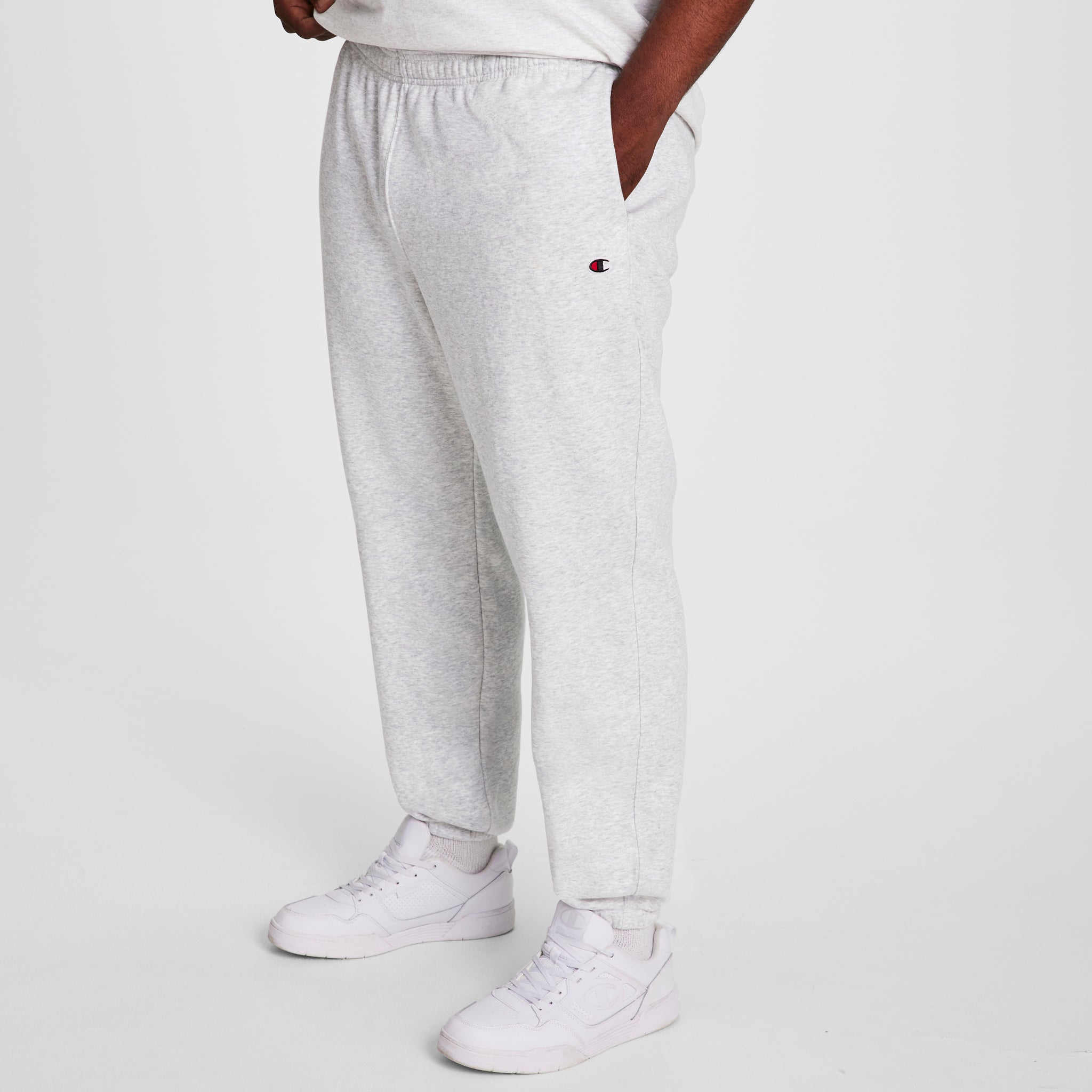 Champion Powerblend Pantalon Jogging Platinum Silver Heather
