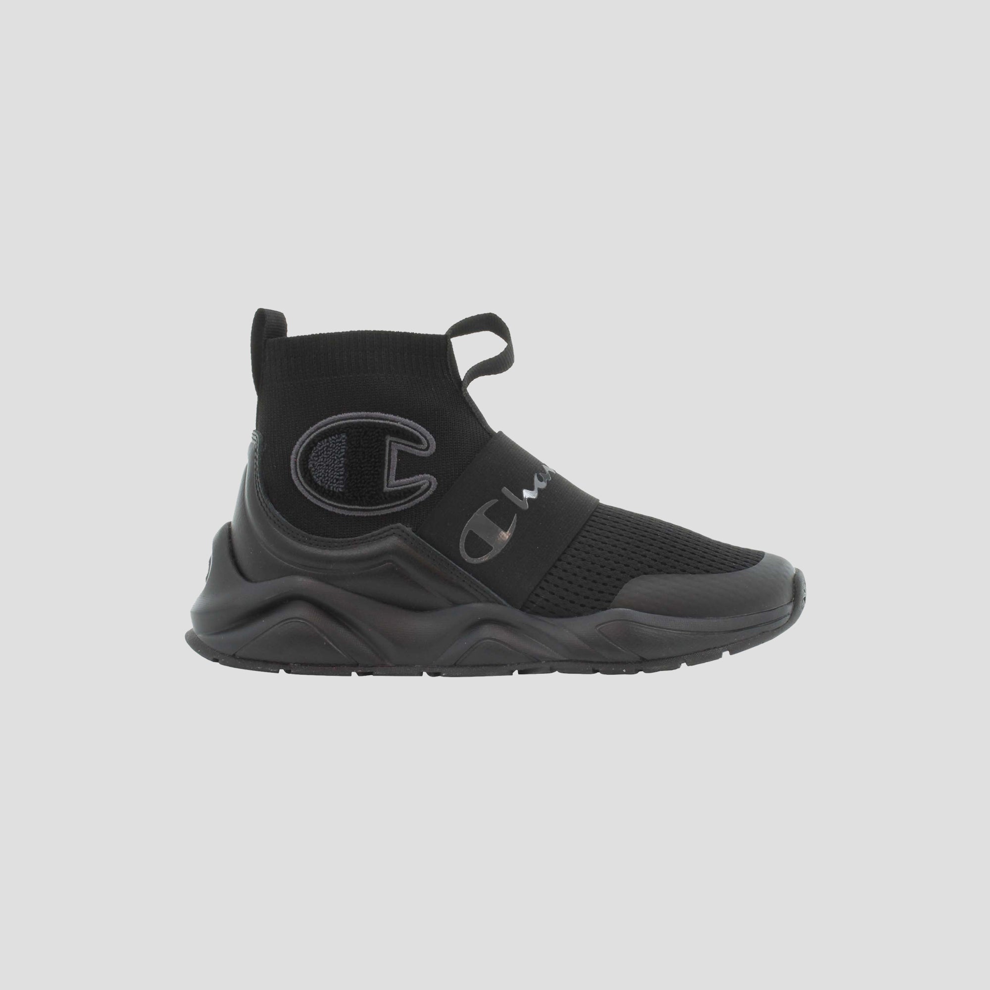 Champion Rally Pro baskets enfant noir stealth montantes