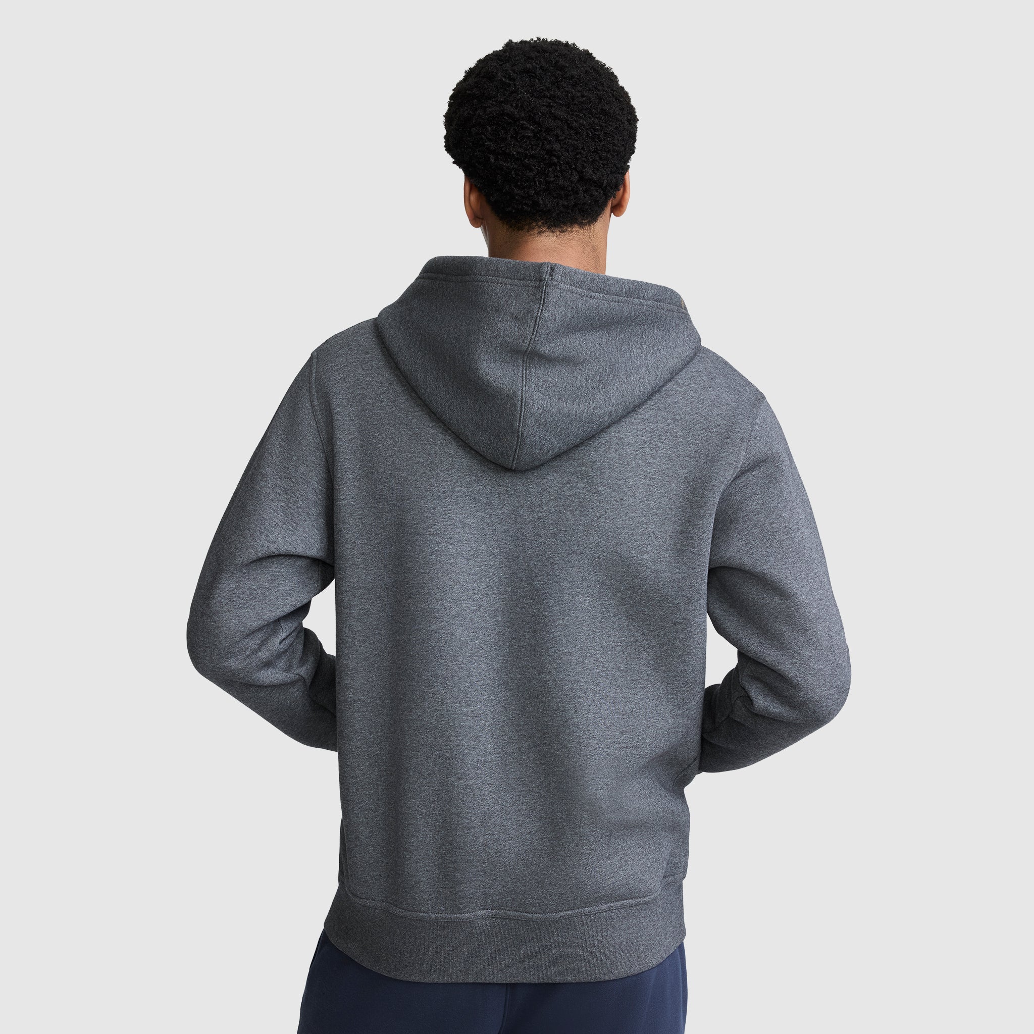 Champion Powerblend Full-Zip Hoodie sweat homme Gris molleton