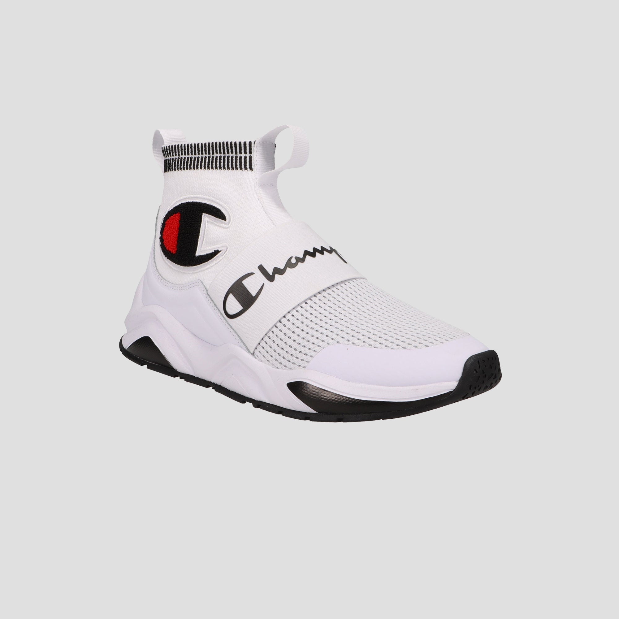 Champion Rally Pro Basket montante Homme Blanc knit EVA