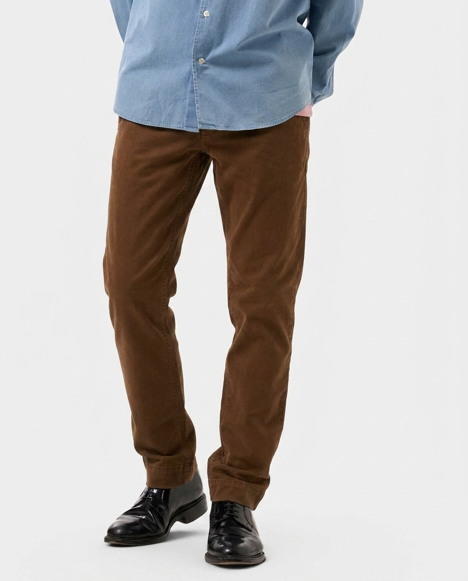 Lafaurie Albert Pantalon Chino Cigare Twill Coton Ajusté