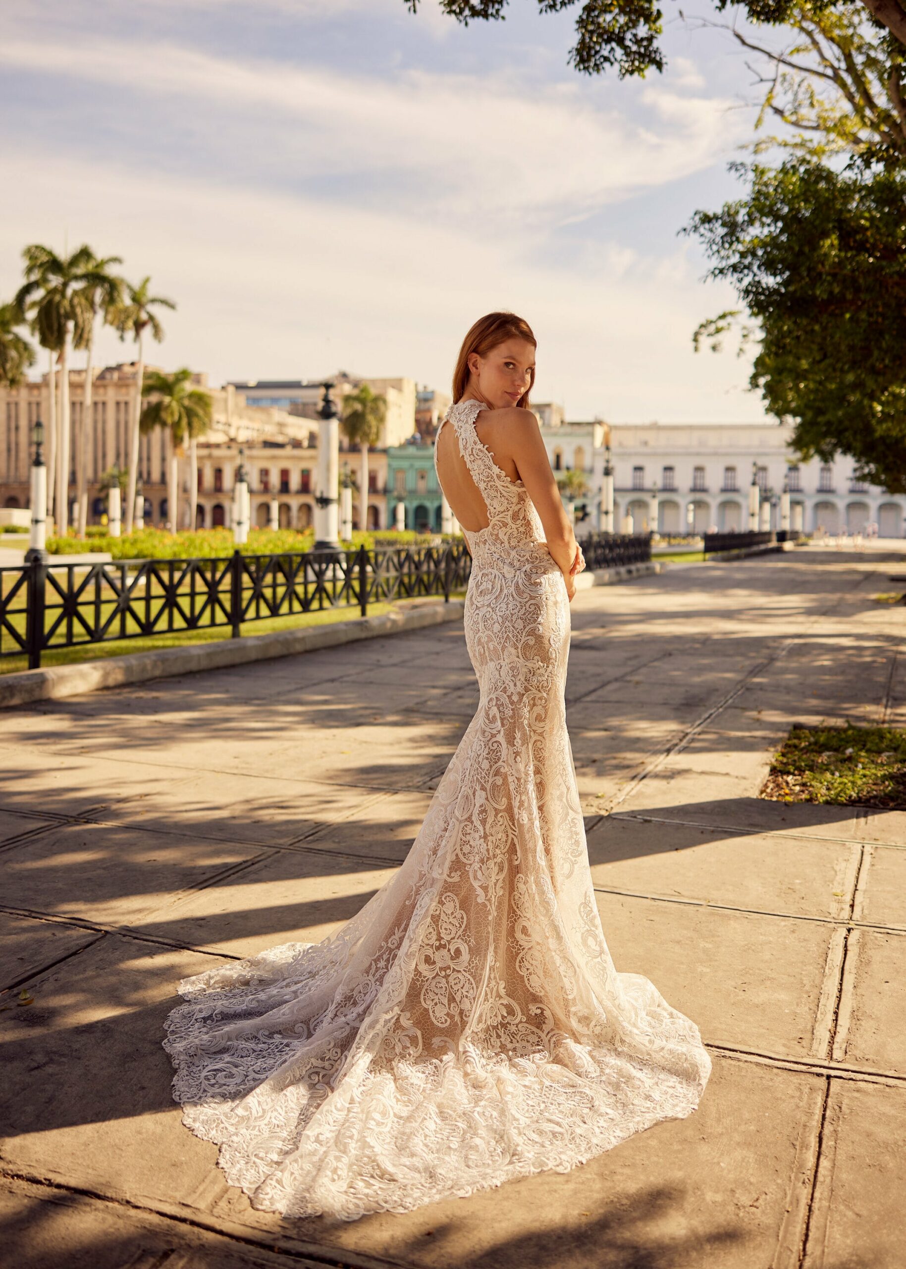 Hervé Paris Libre Linden robe de mariée ivoire satin