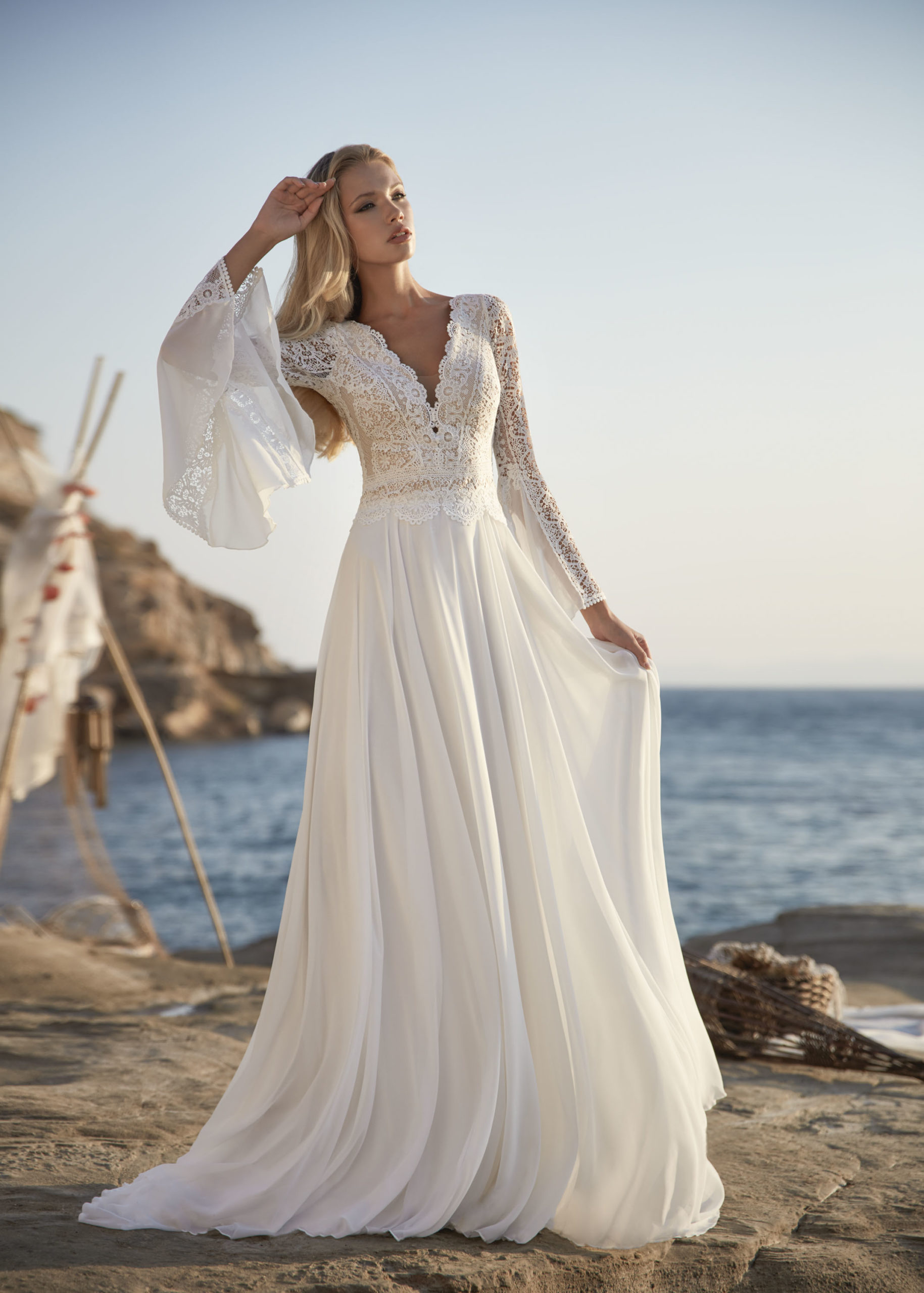 Hervé Paris Boho Vendome robe de mariée bohème