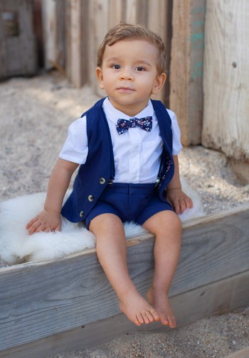 Le Jour de Notre Oui Arsène costume garçon bleu marine