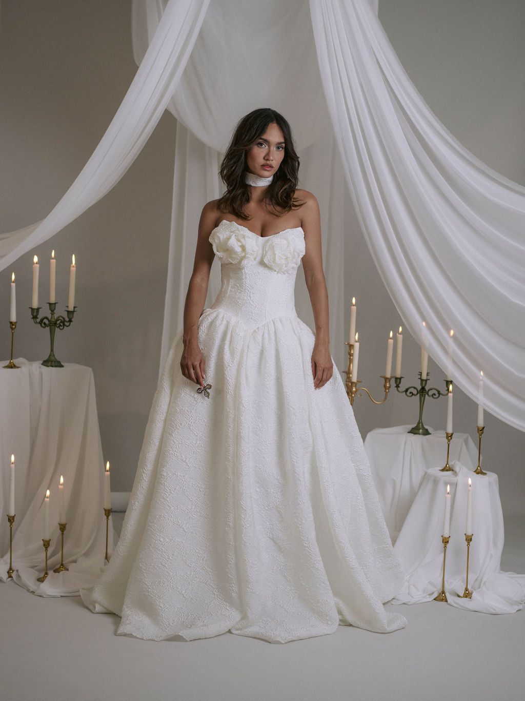Rime Arodaky Bridal Capulet robe de mariée bustier soie