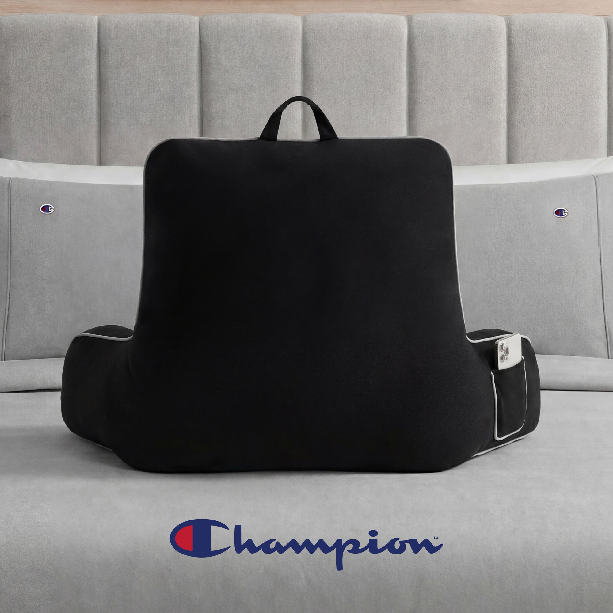 Champion Room Decor Backrest Pillow coussin lecture noir