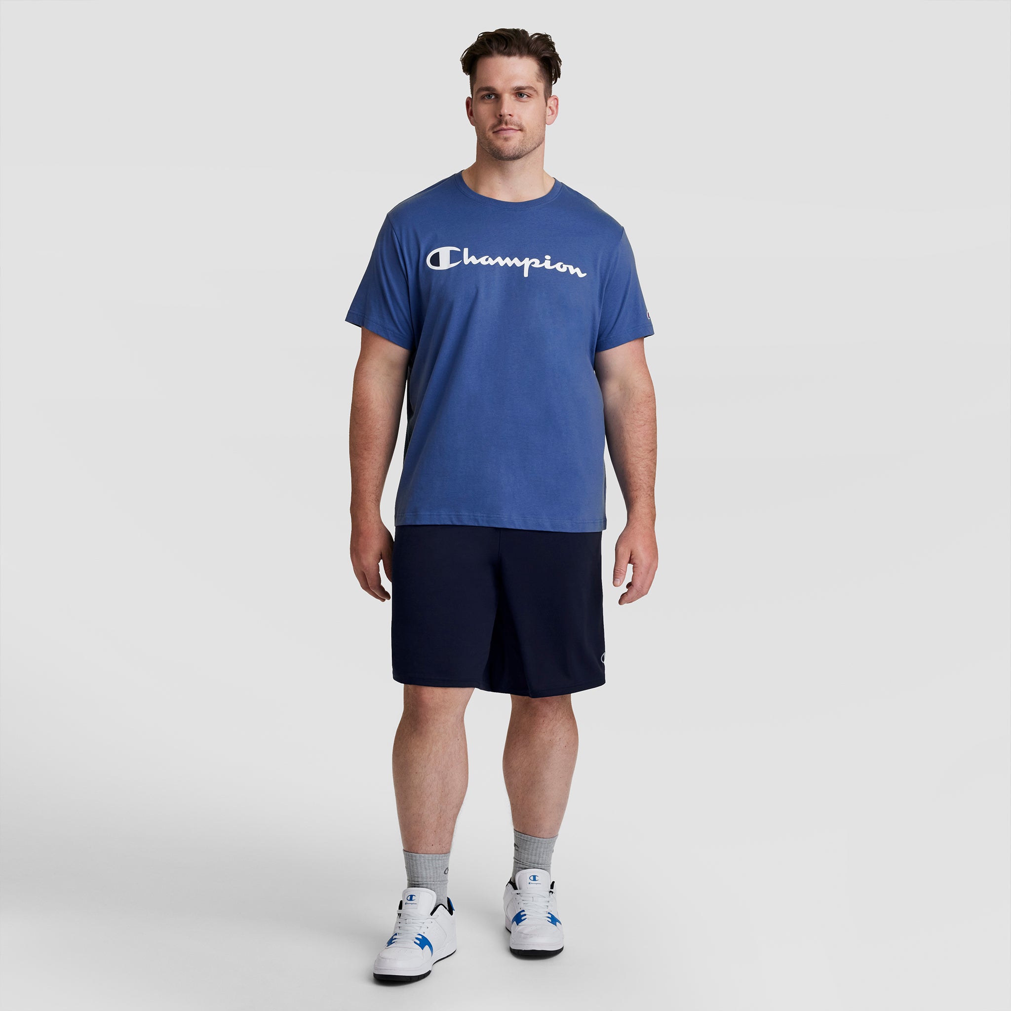 Champion Shorts 10 short sport homme bleu marine grande taille