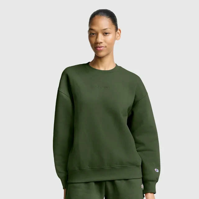 Champion Powerblend Crewneck Sweatshirt sweat femme Chive