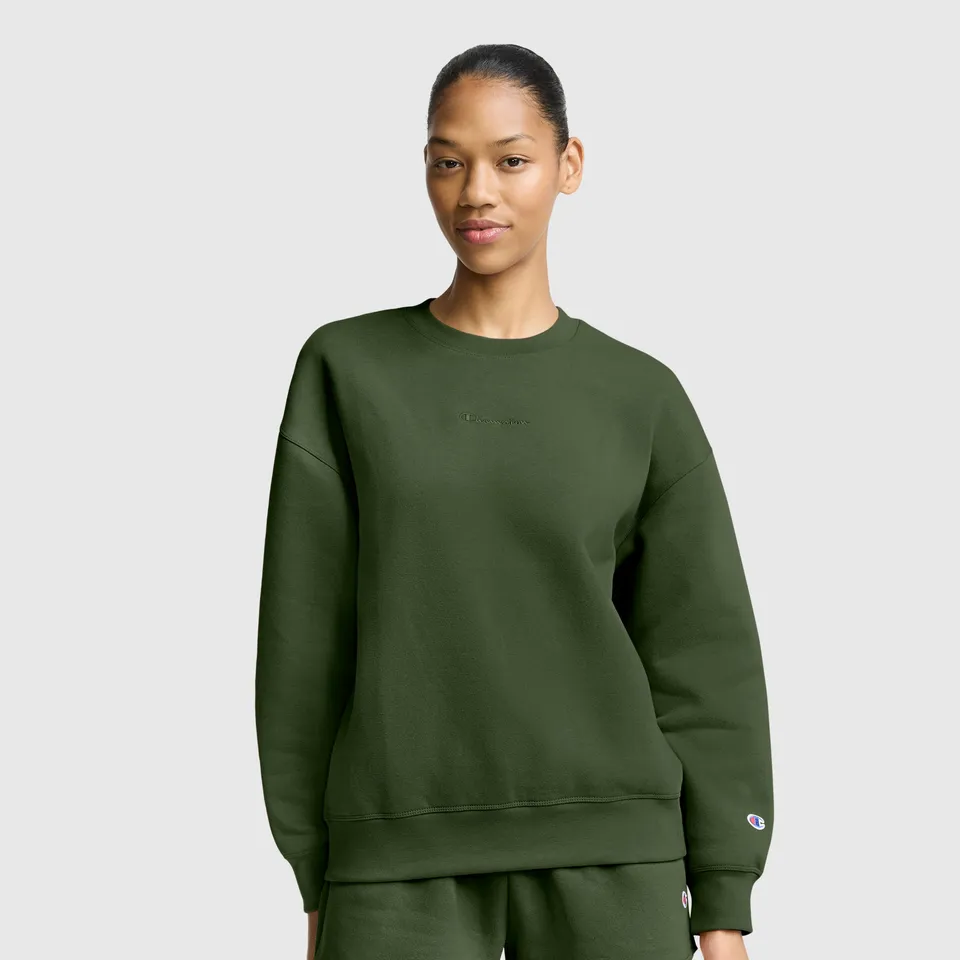 Champion Powerblend Crewneck Sweatshirt sweat femme Chive