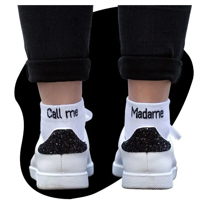 Le Jour de Notre Oui Call Me Madame chaussettes coton