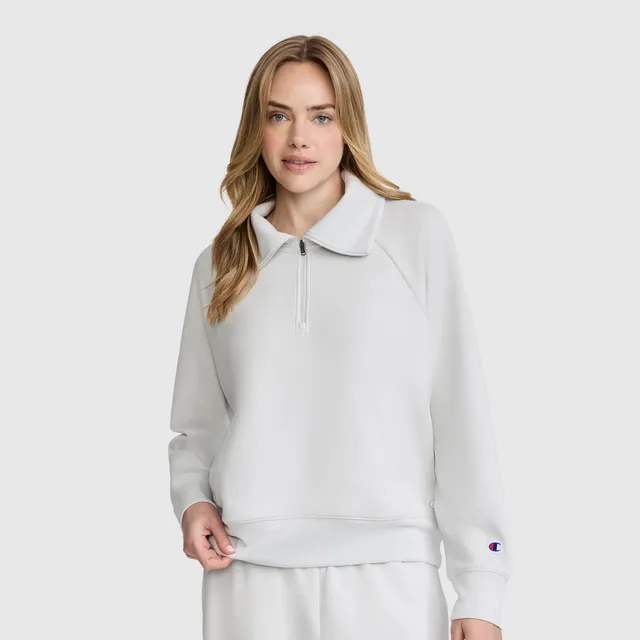 Champion Quarter-Zip Pullover sweat bleu