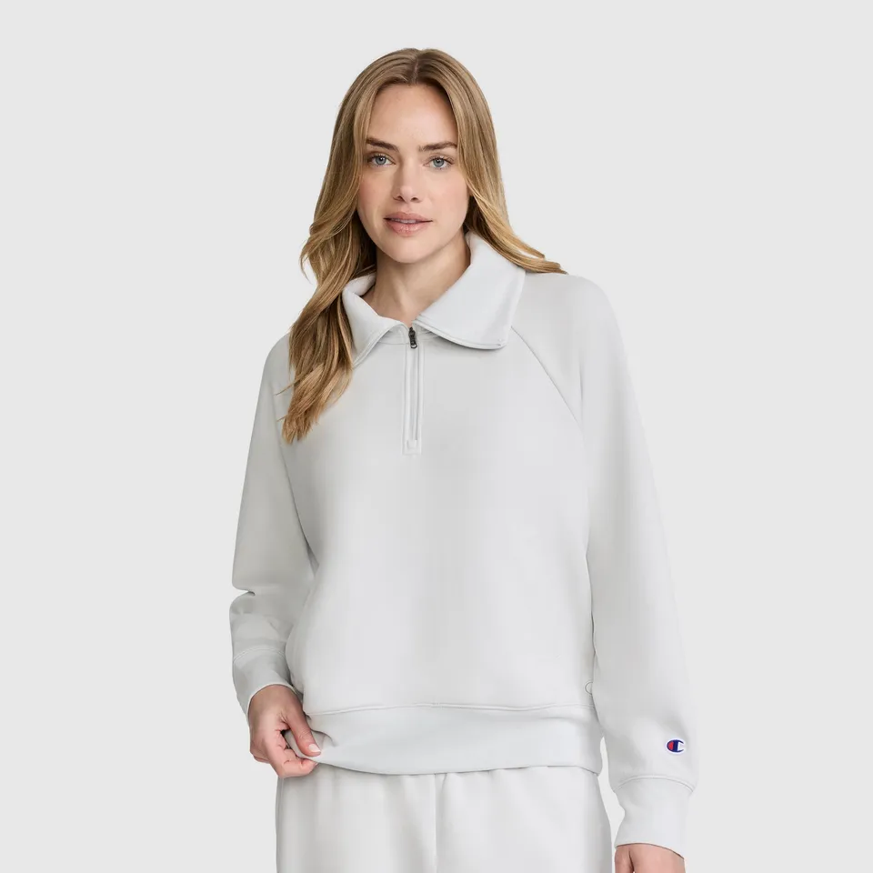 Champion Quarter-Zip Pullover sweat bleu