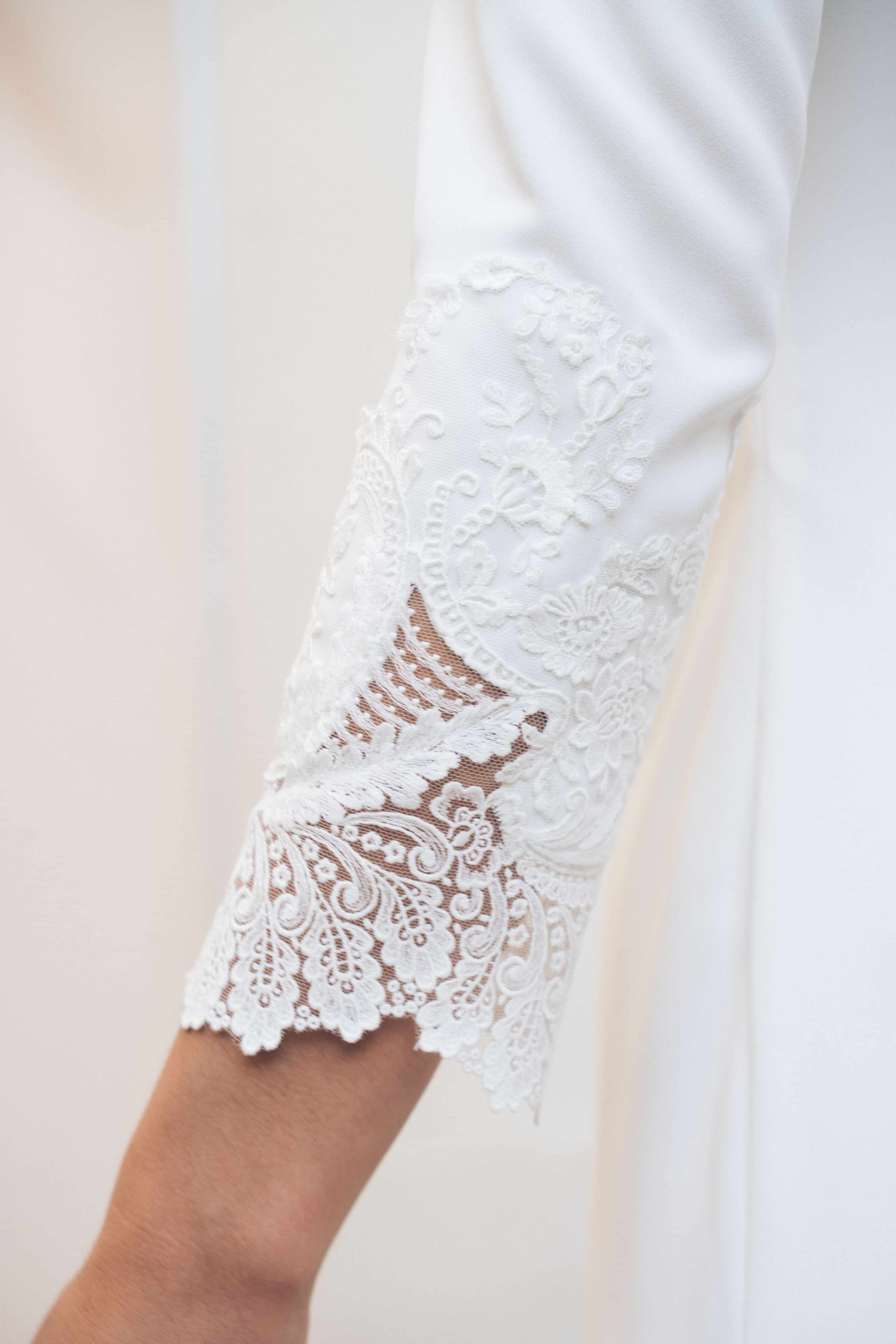 Maison Floret Sur-mesure Faust robe de mariée dos nu dentelle