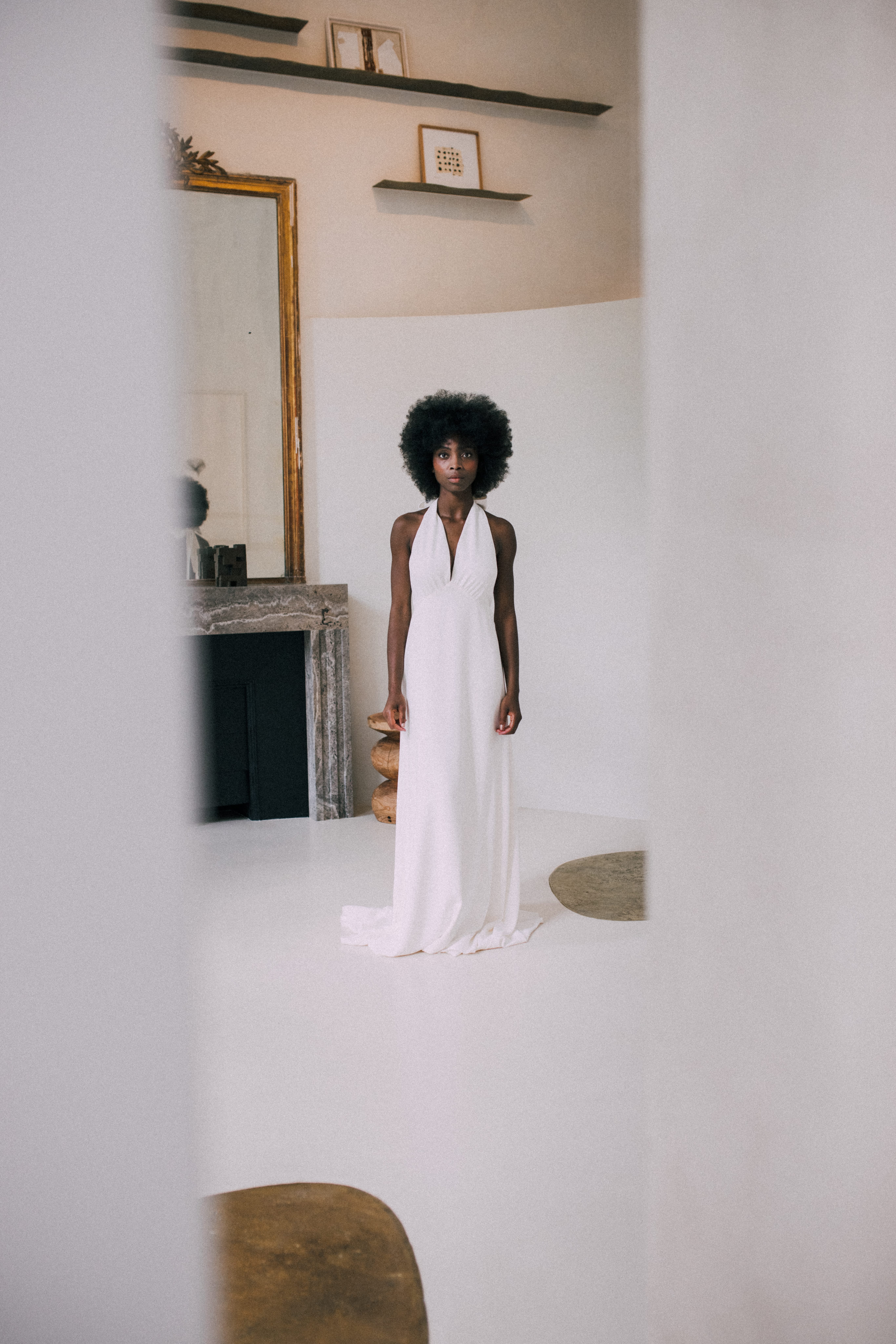 Maison Floret Sur-mesure Cooper robe nœud crêpe