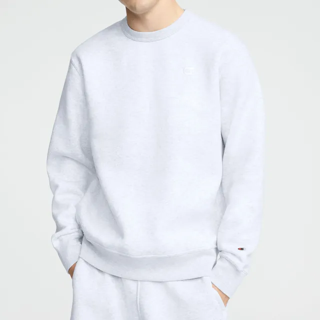 Champion Powerblend Crewneck Sweat Homme Gris Chiné Chaud