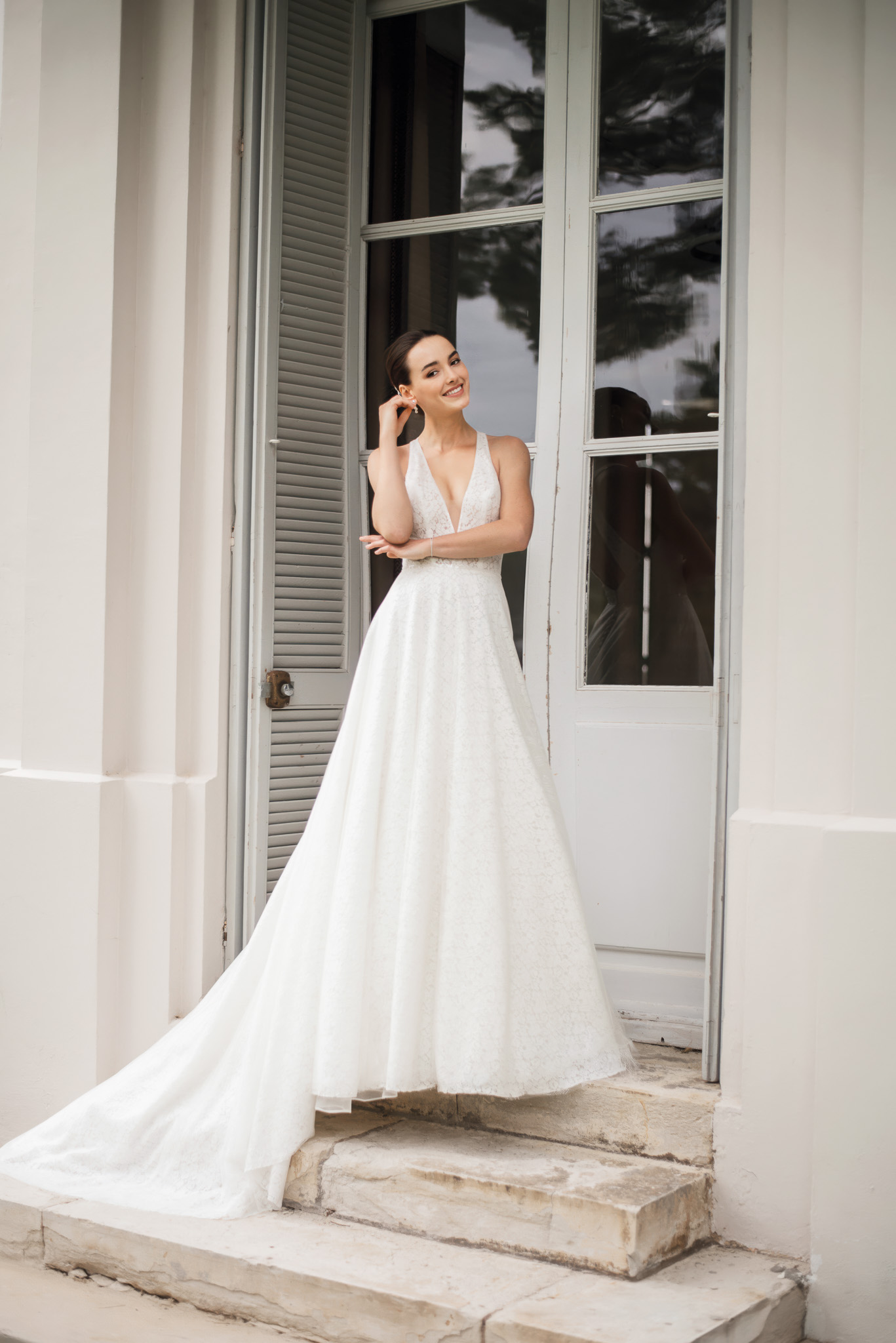 Le Jour de Notre Oui Clothilde robe de mariée dentelle évasée