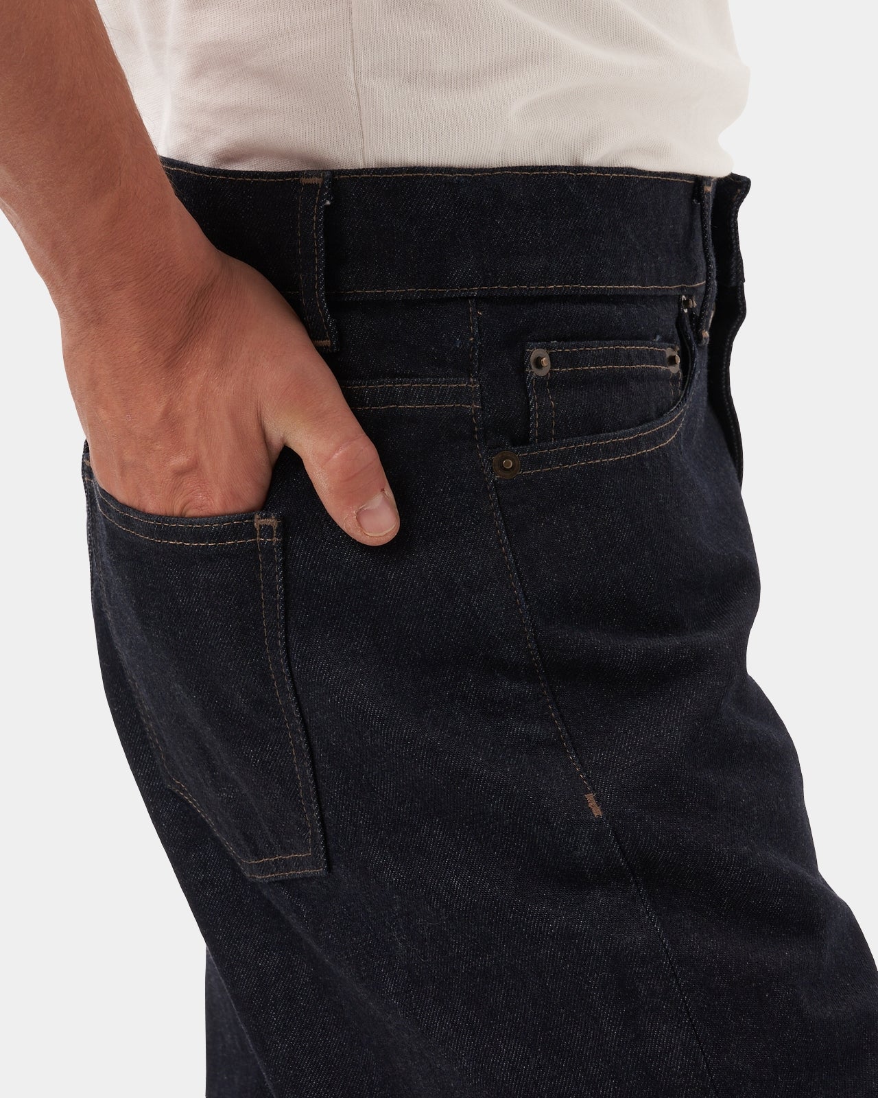 LAFAURIE BRADY jean droit denim rincé 100% coton