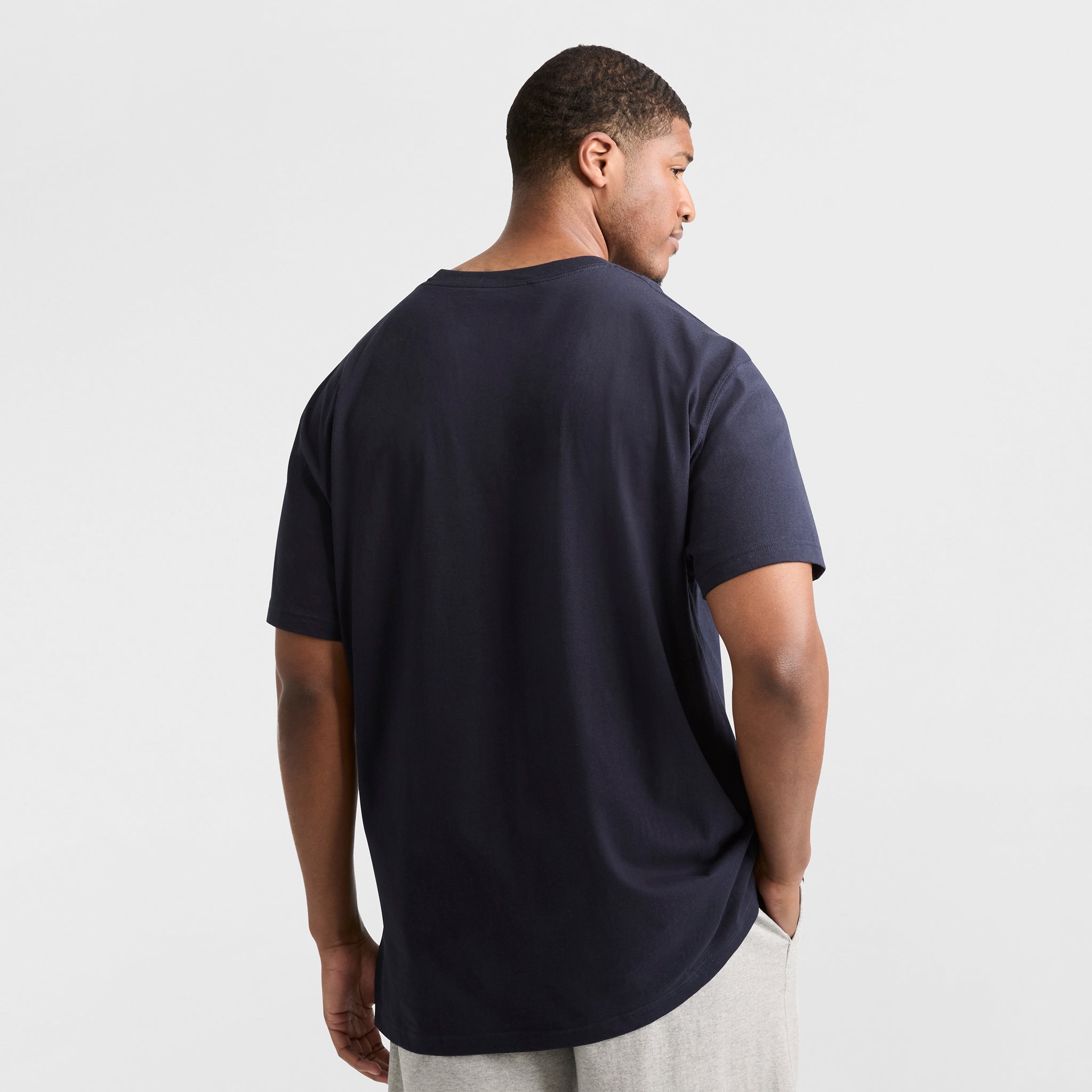 Champion Classic T-Shirt C Logo homme Deep Navy coton