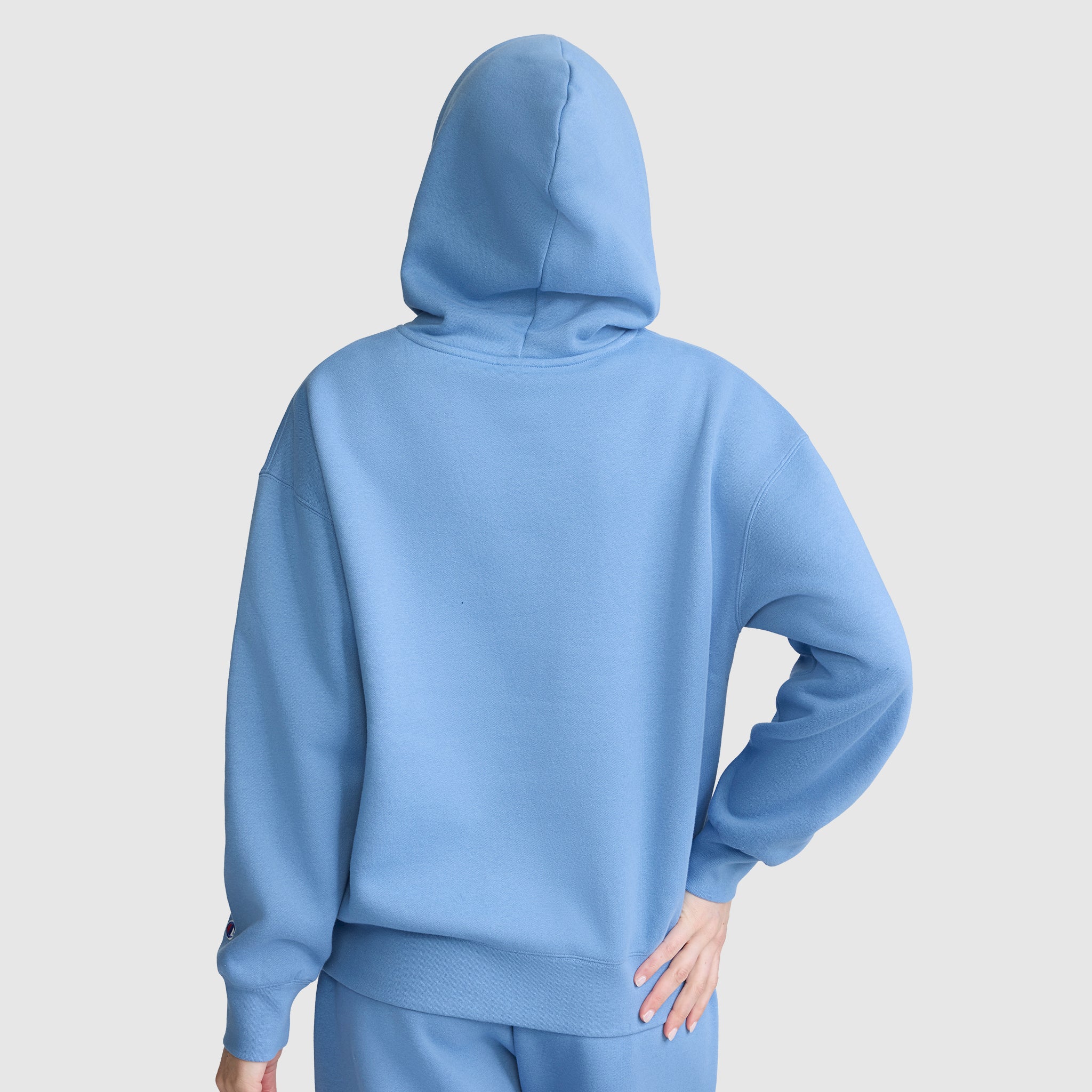Champion Powerblend Relaxed Hoodie sweat bleu Riviera