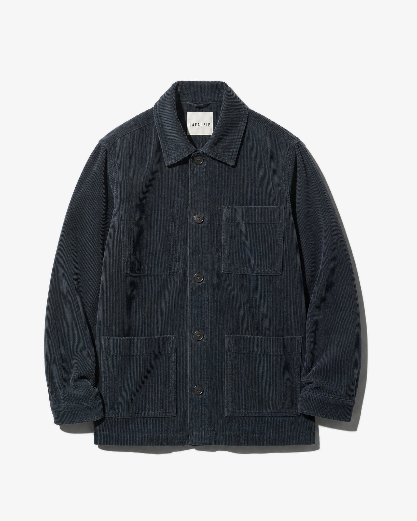 LAFAURIE ESTEVE veste de peintre bleu pétrole velours coton