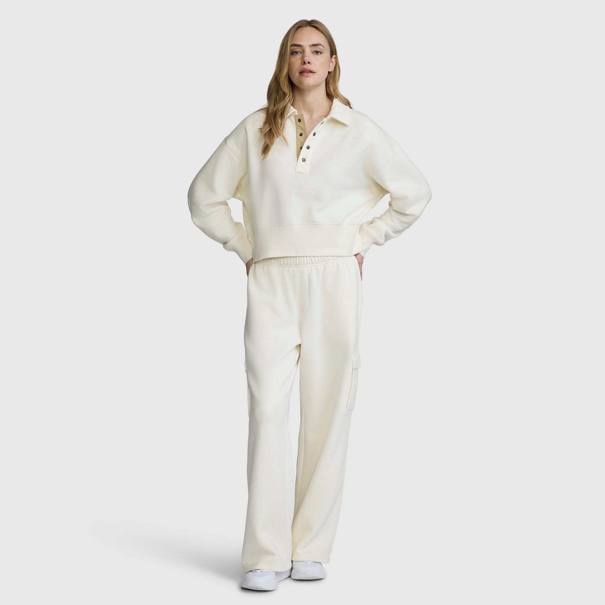 Champion Fleece Cargo Training Pant pantalon Unbleached Cotton