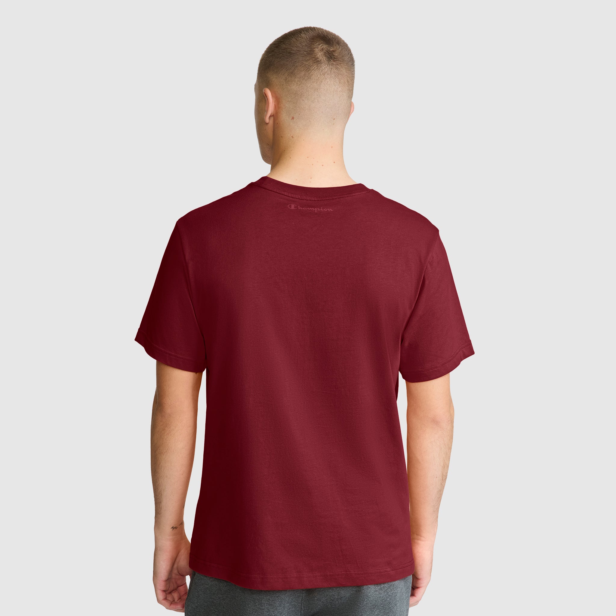 Champion Classic C Logo t-shirt homme Cabernet coton