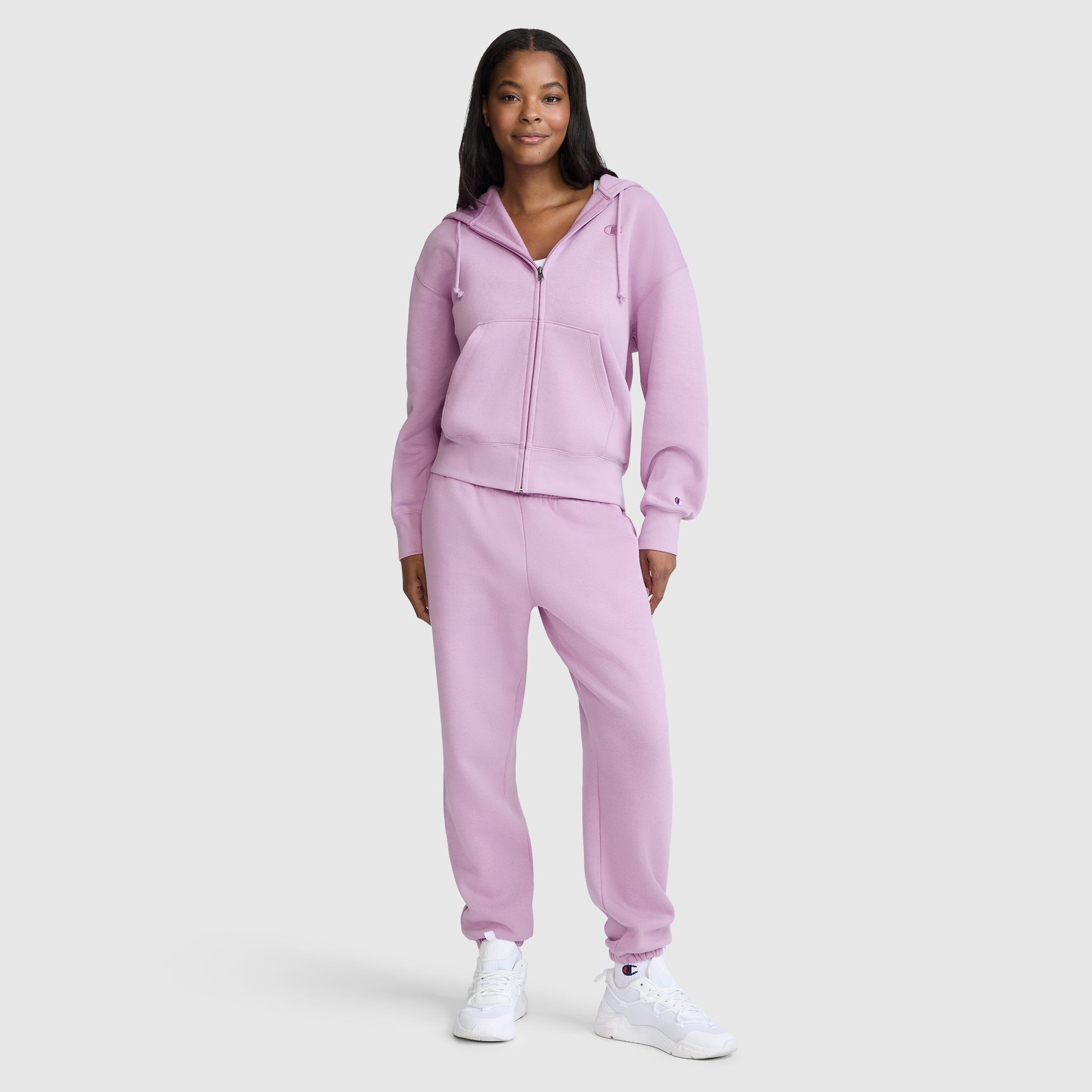 Champion Powerblend sweat zippé à capuche Smoky Grape molleton