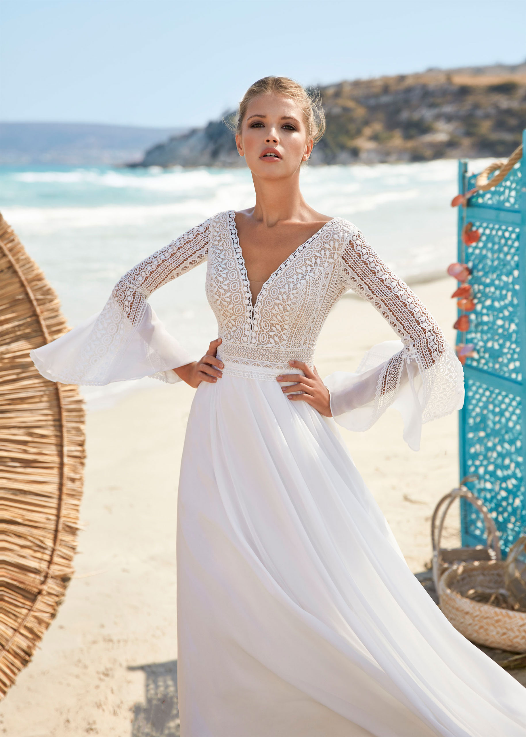 Hervé Paris Boho Destination Valreas robe de mariée blanche