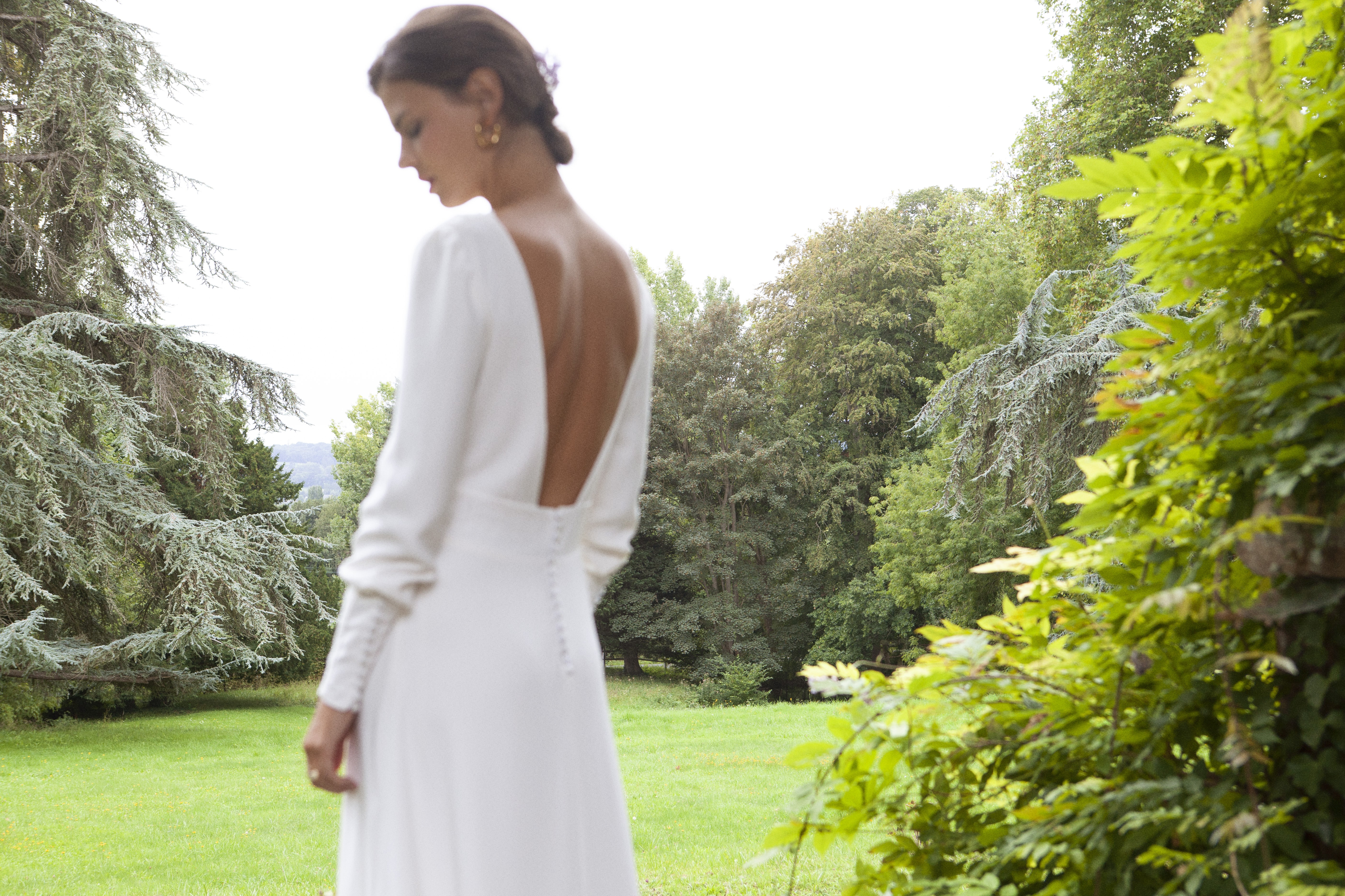 Maison Floret Sur-mesure Gabin robe de mariée manches bouffantes