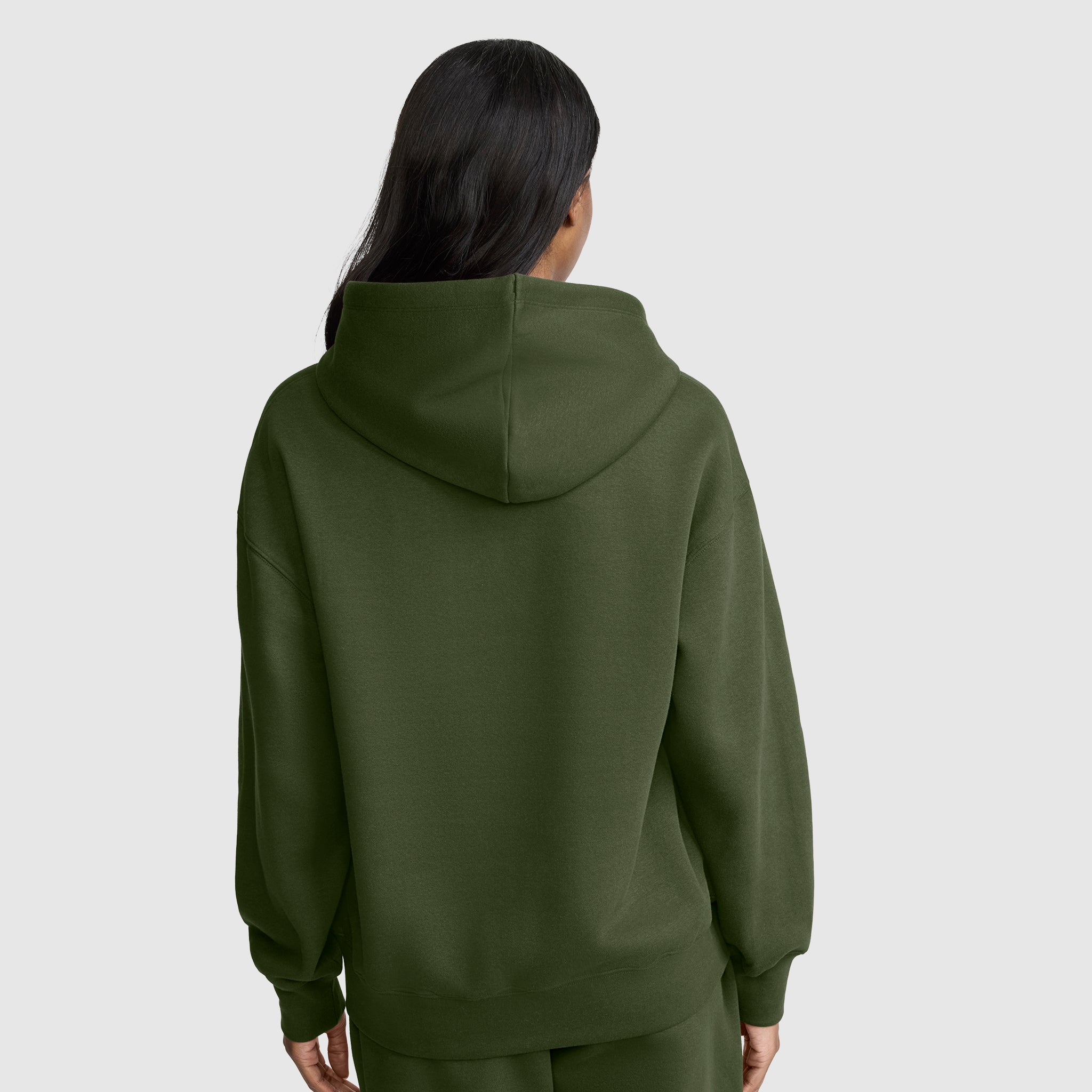 Champion Powerblend Small C sweat capuche femme chive