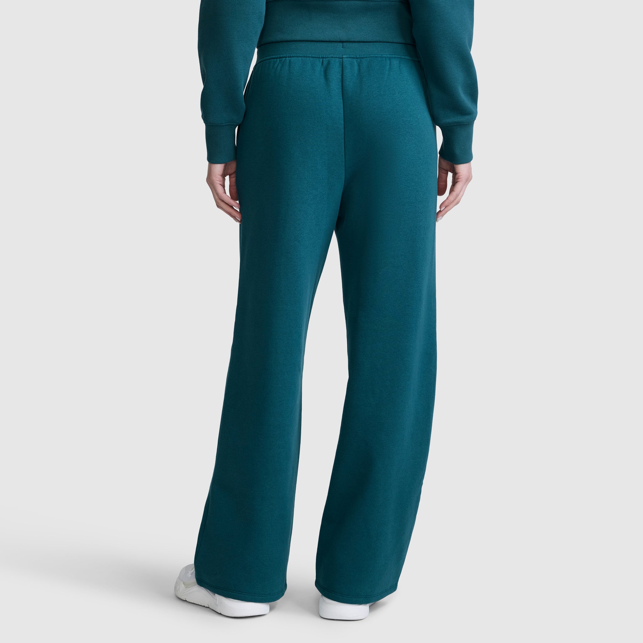 Champion Wide Leg Fleece pantalon jogging vert sarcelle molleton