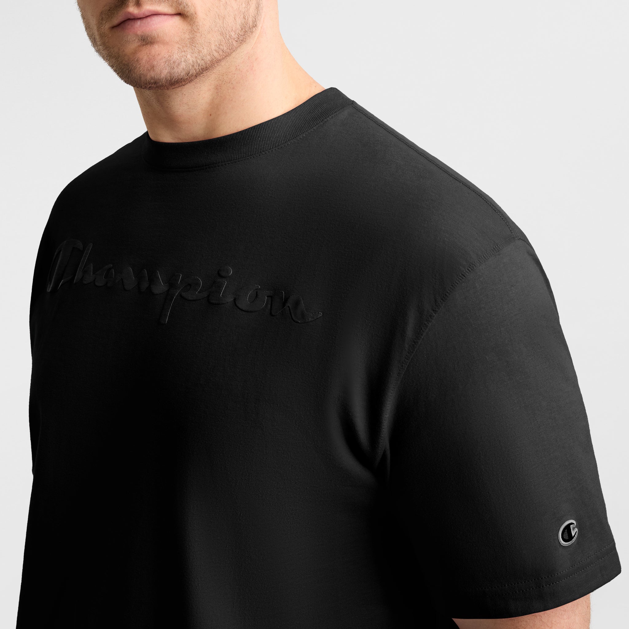 Champion Classic Graphic Big Tall t-shirt homme noir coton