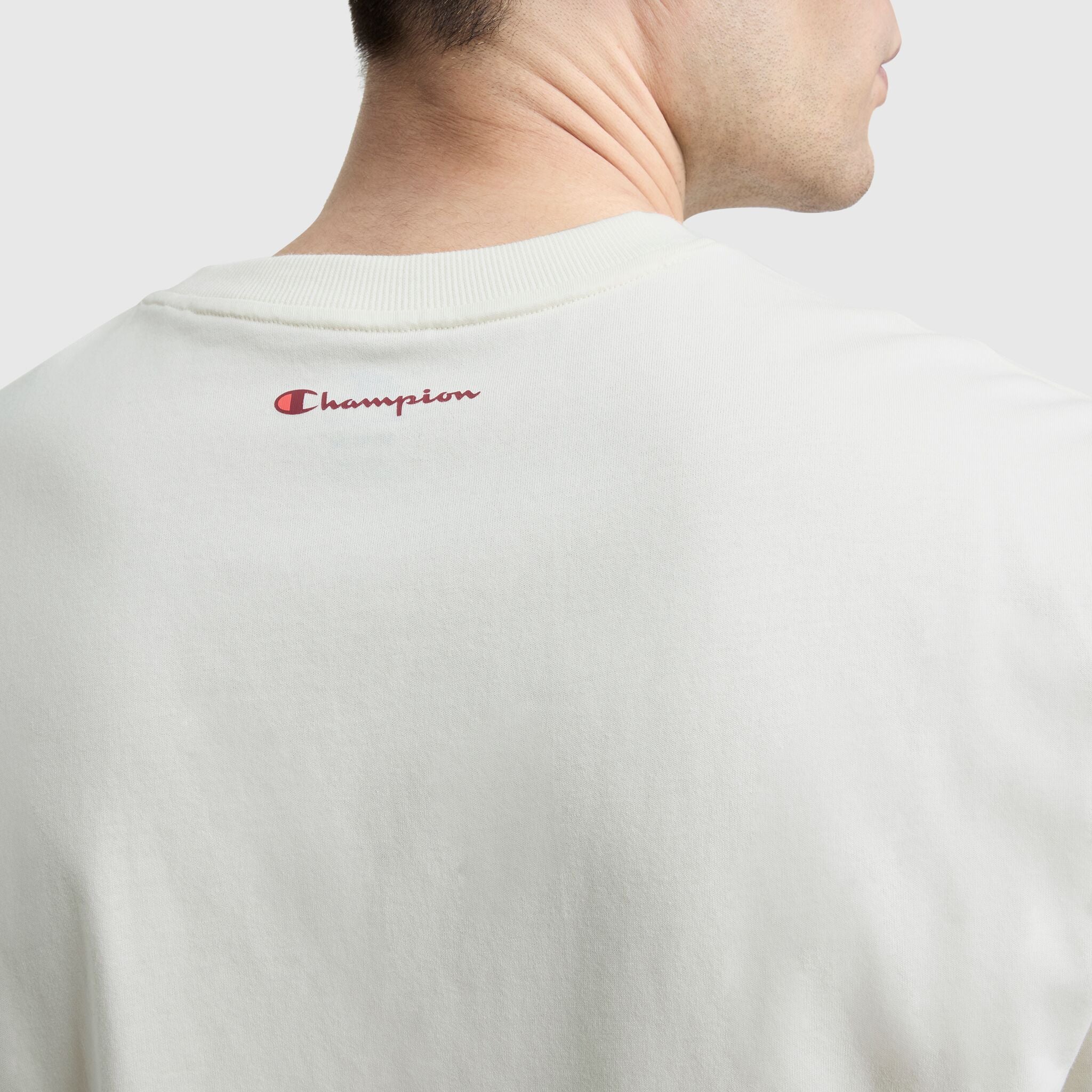 Champion Classic Graphic Script Logo t-shirt homme Unbleached Cotton