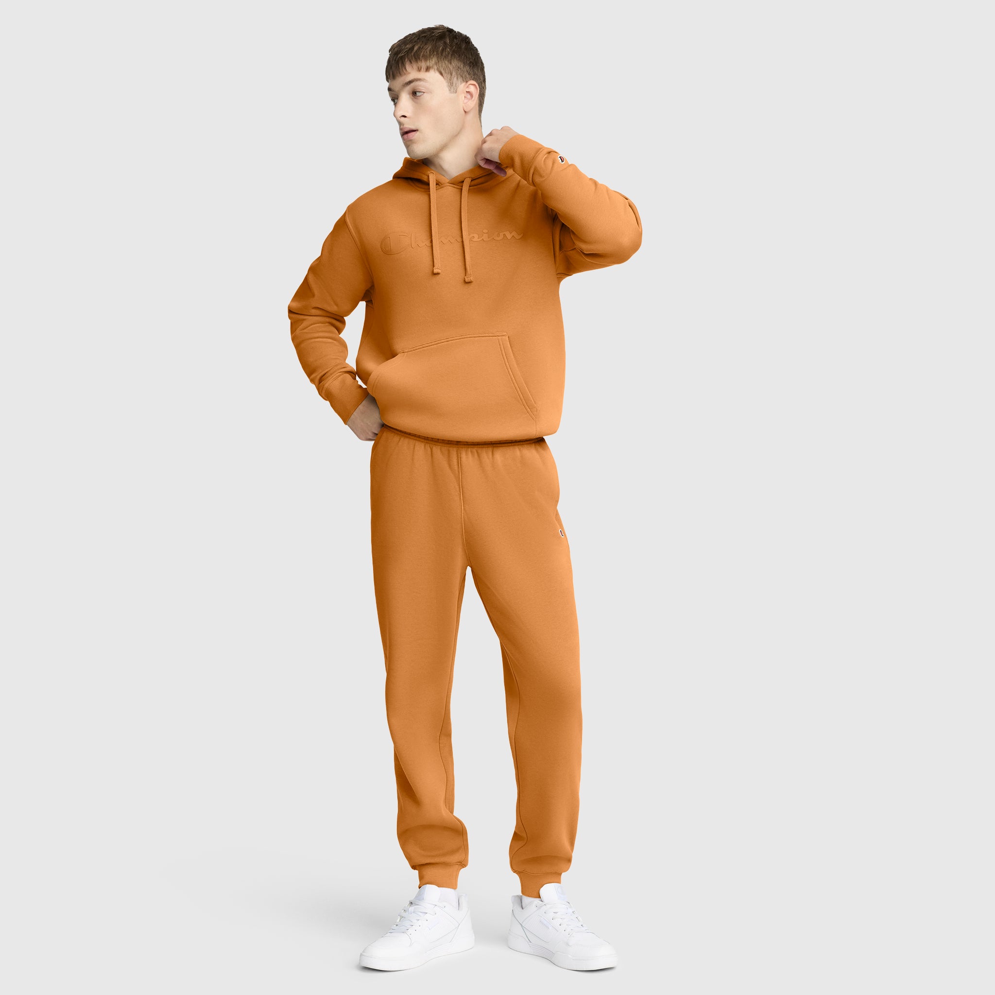 Champion Powerblend Joggers C Logo jogging orange coton